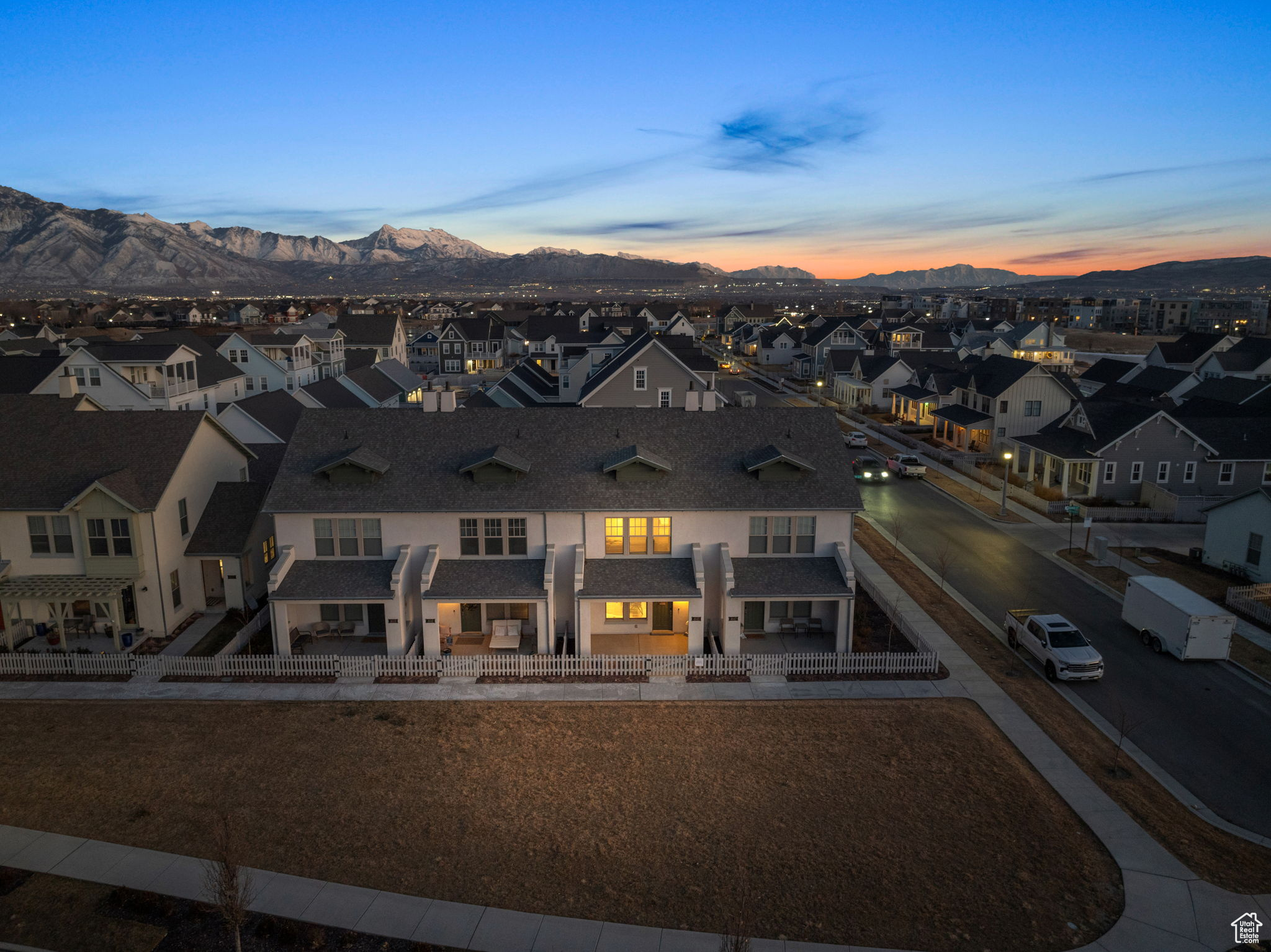 Exterior space with a mountain view