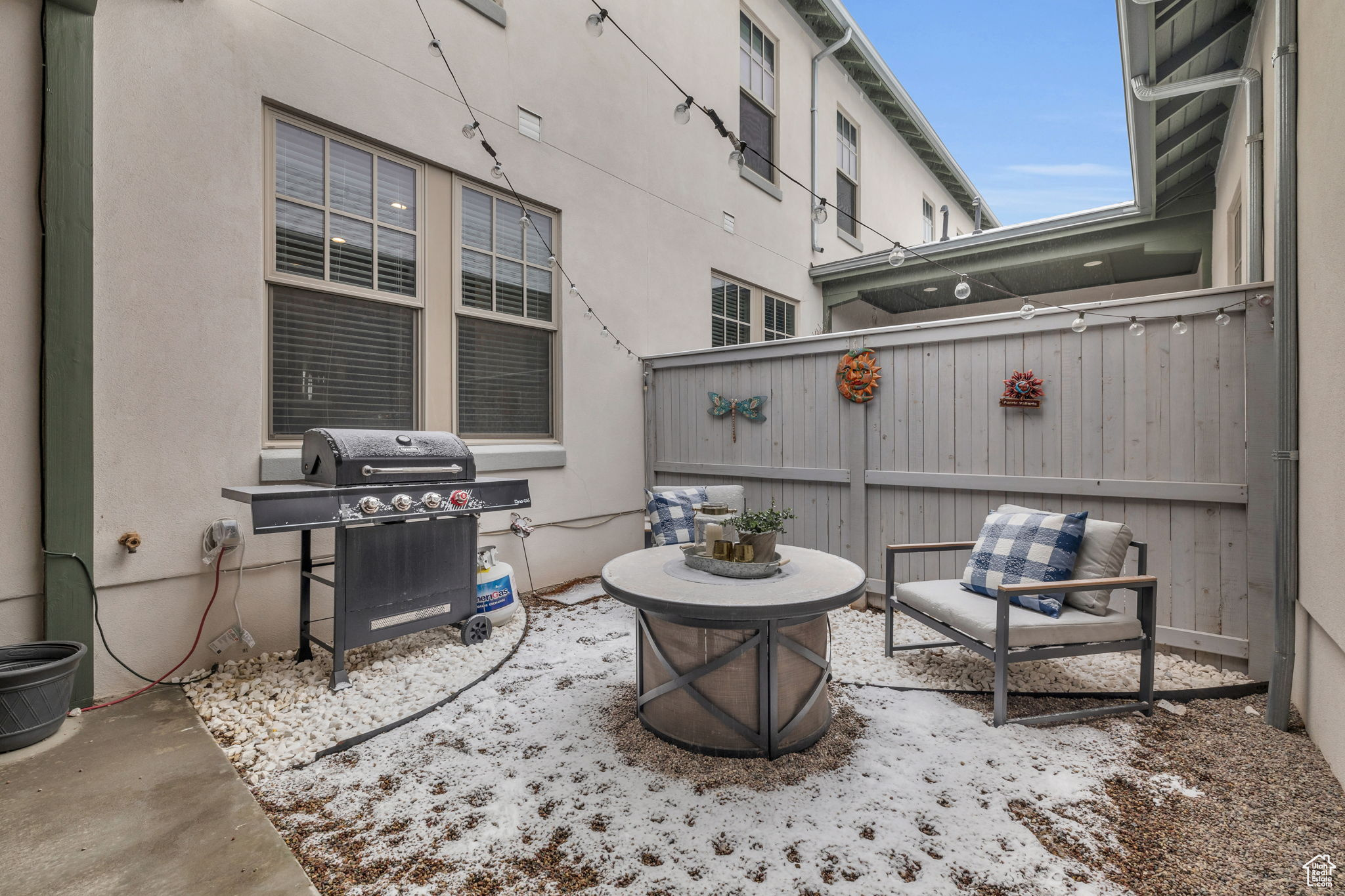 View of patio / terrace featuring a grill and an outdoor fire pit