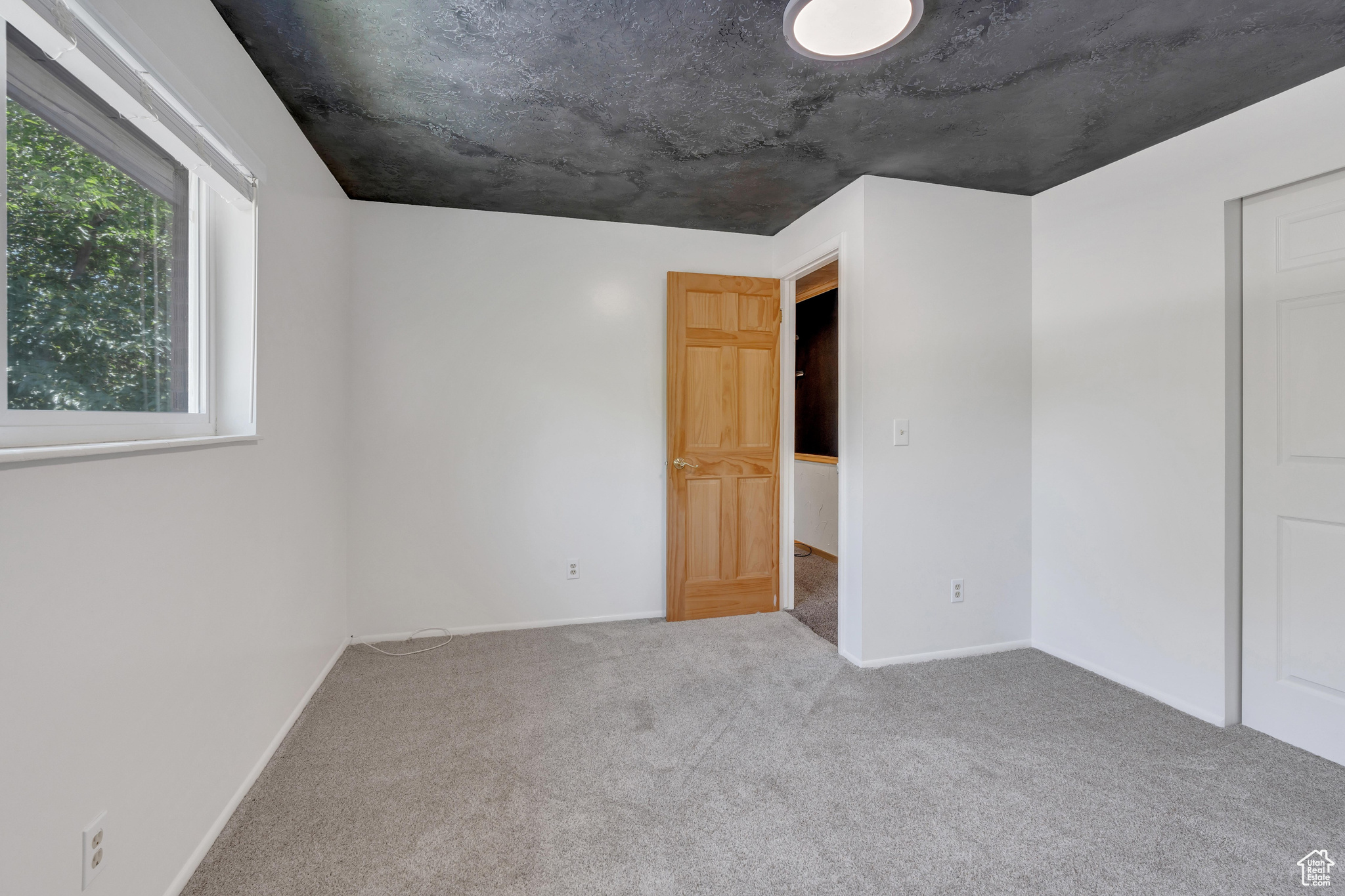 Unfurnished room with carpet flooring