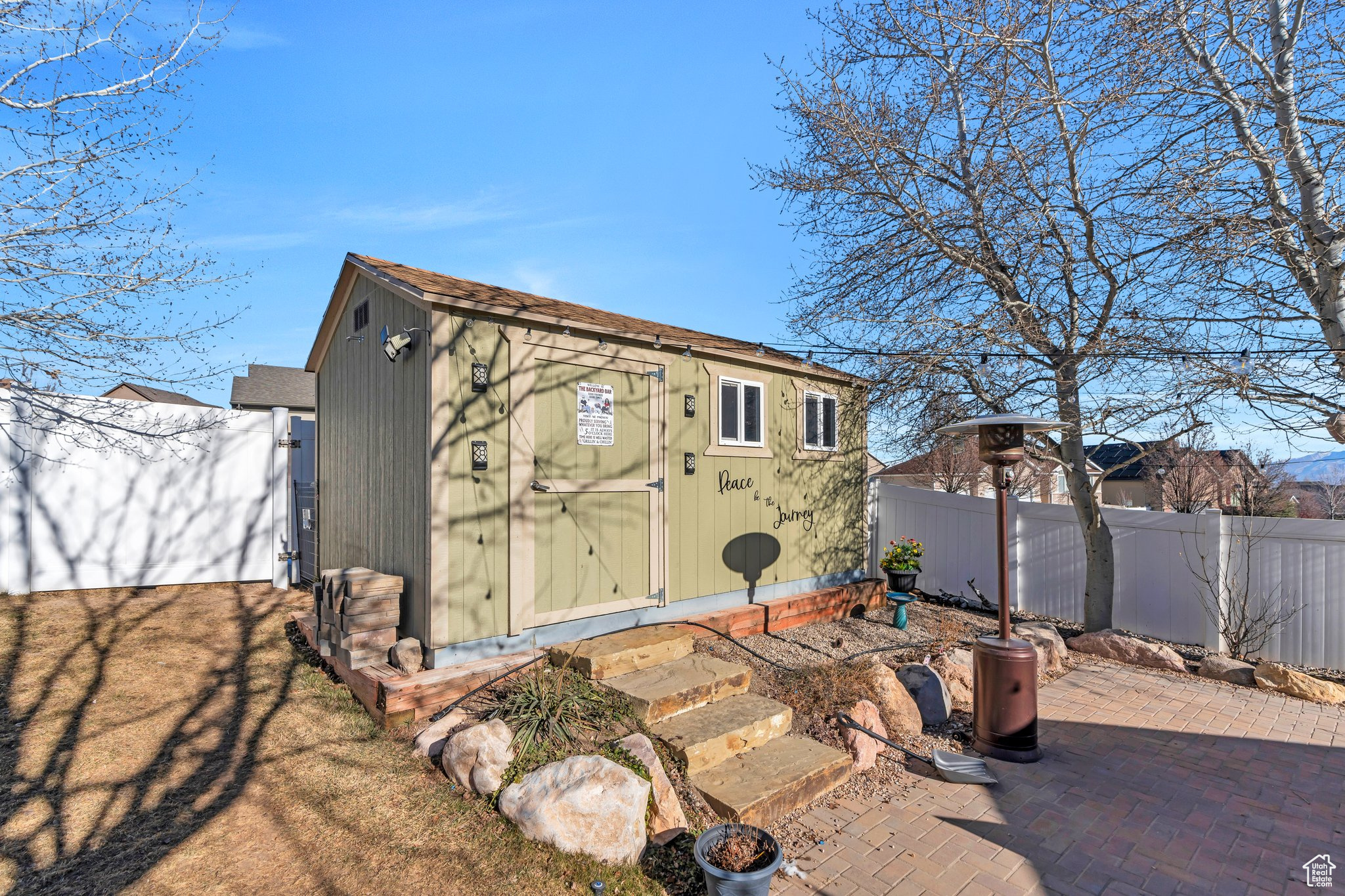 View of outbuilding