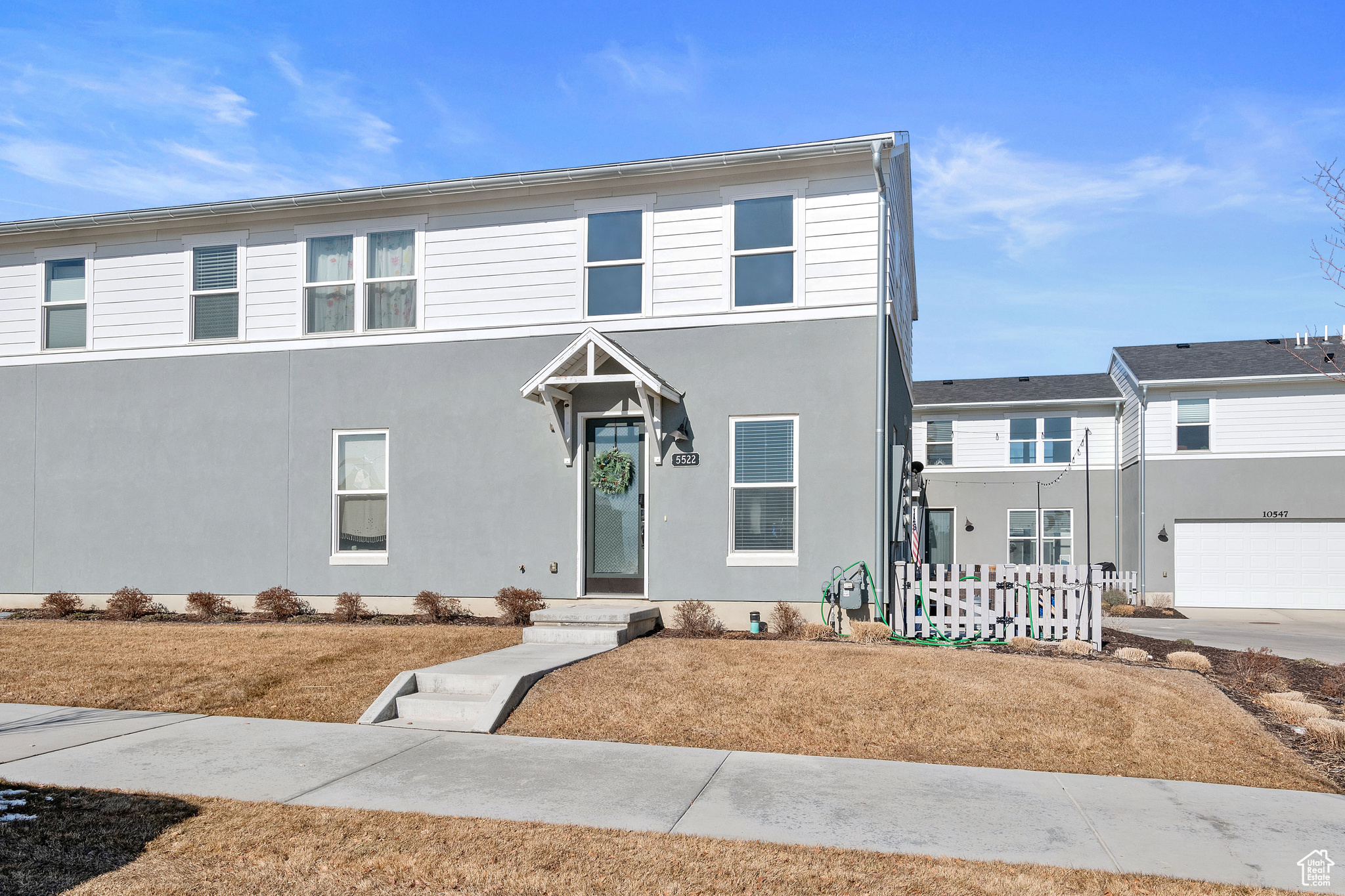 Front of property with a garage