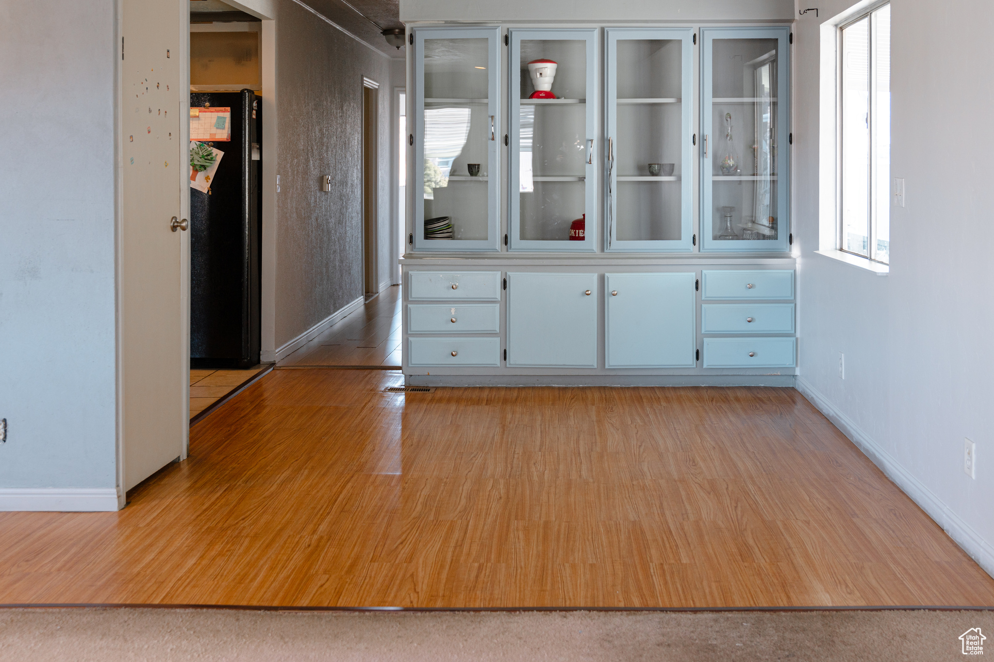 Hallway featuring light hardwood / wood-style floors