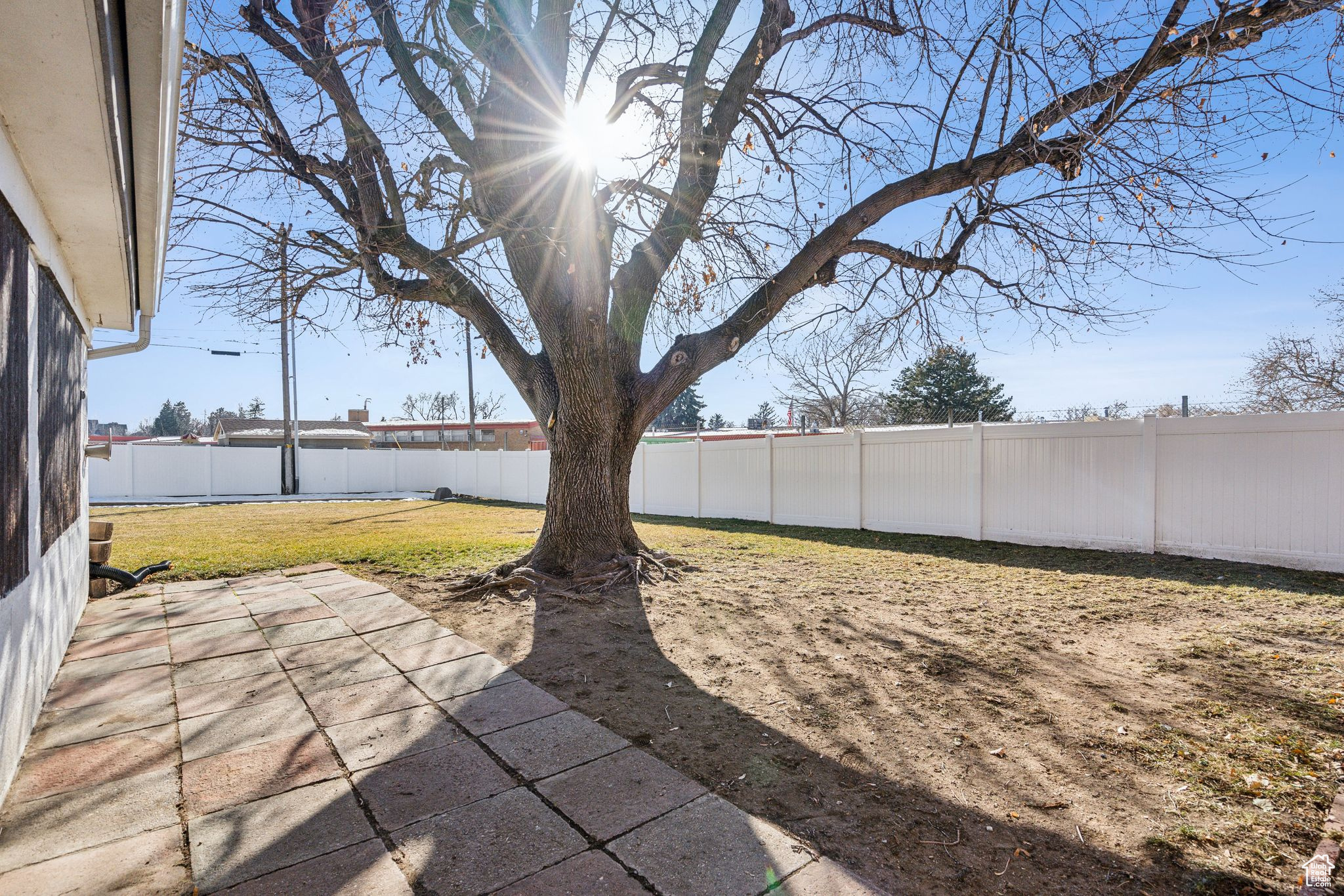 View of yard with a patio area