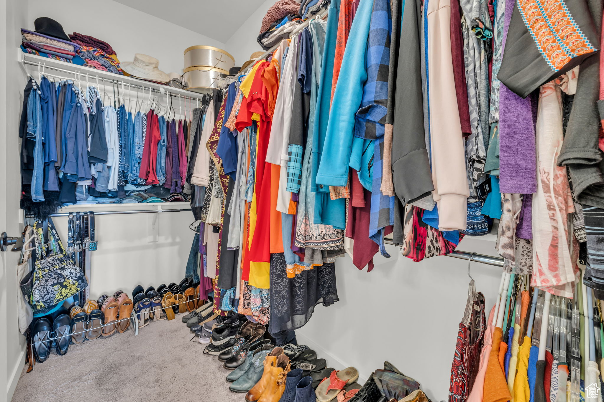 Spacious walk-in closet