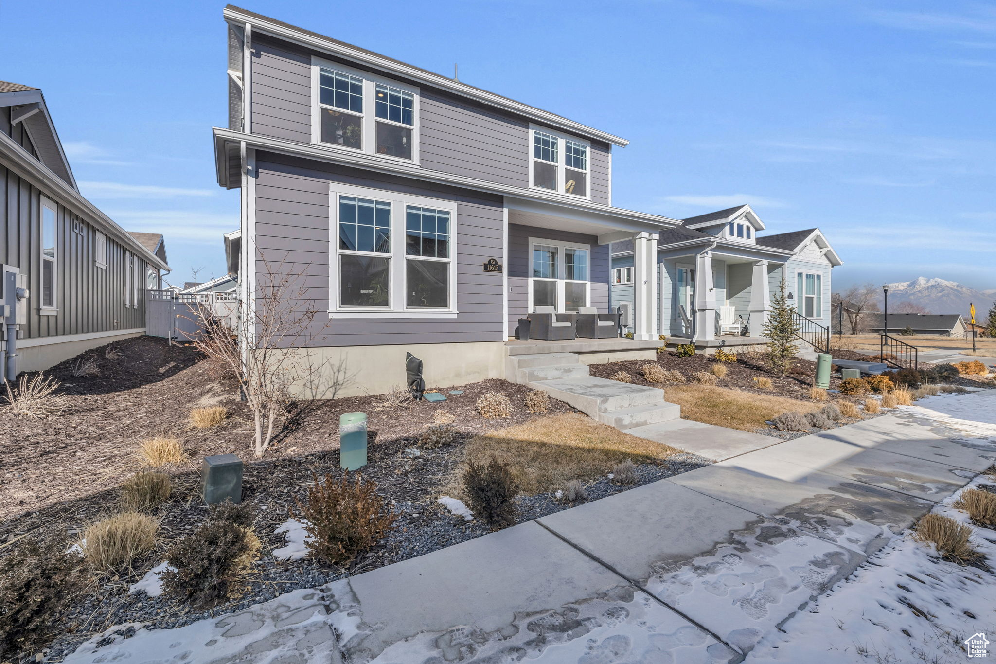 View of front property with its mountain views