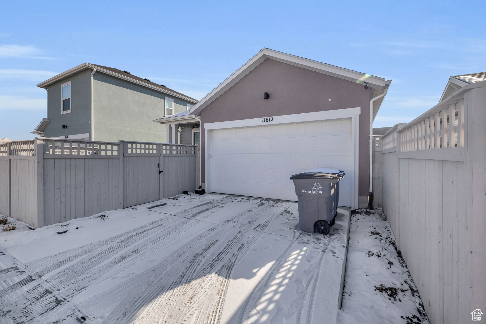 2 car attached garage