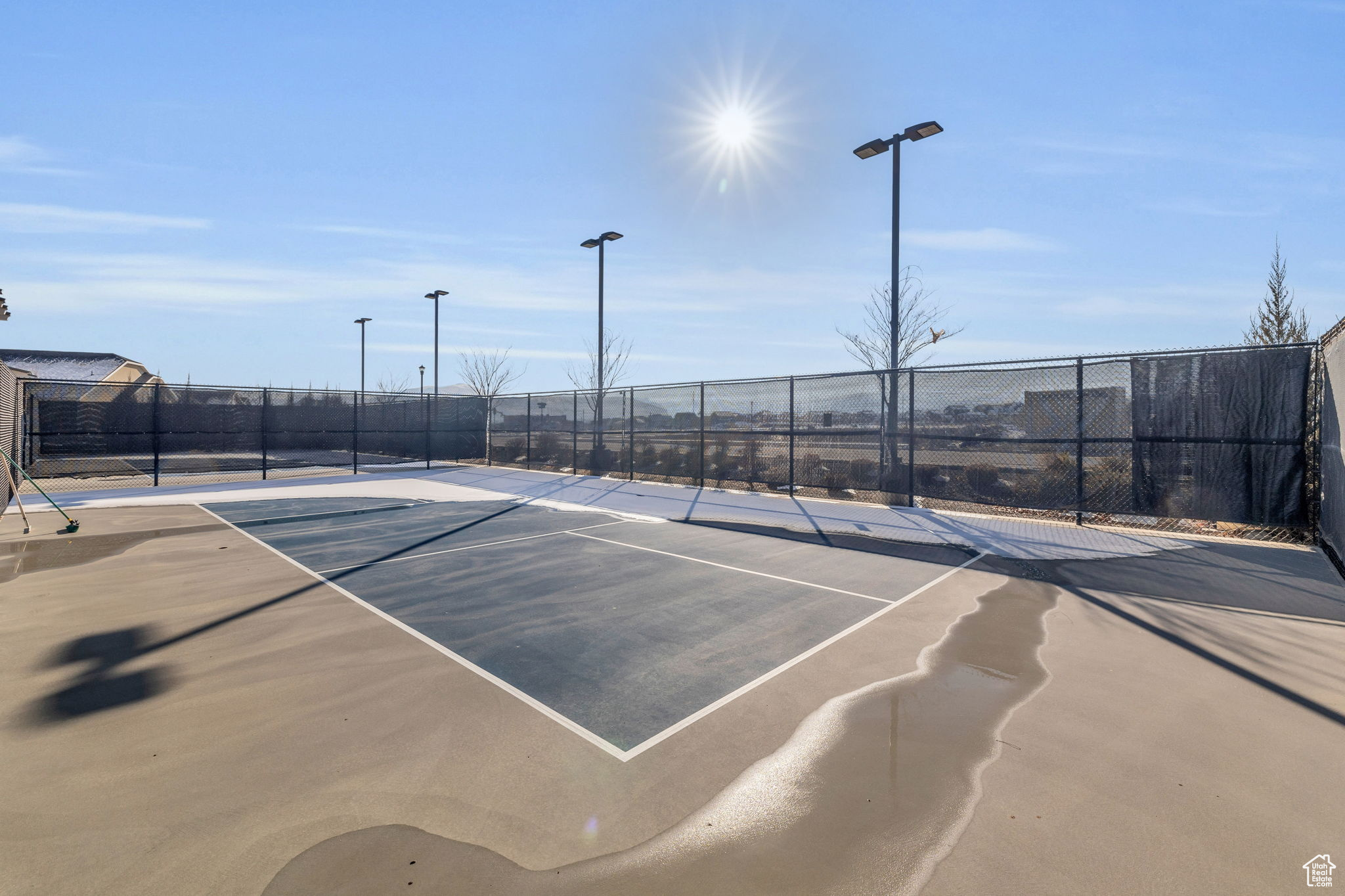 View of pickle ball courts