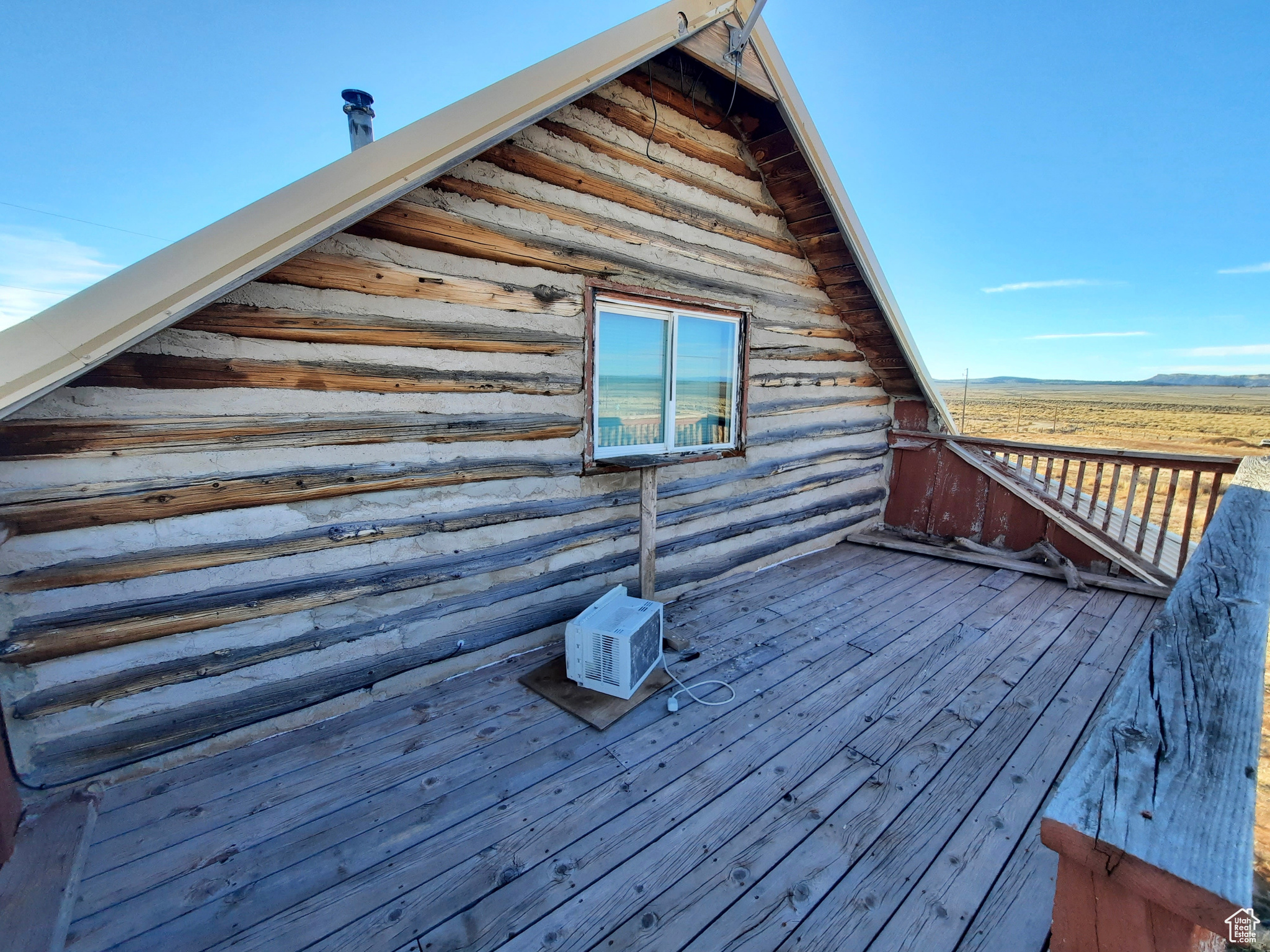 Deck featuring ac unit