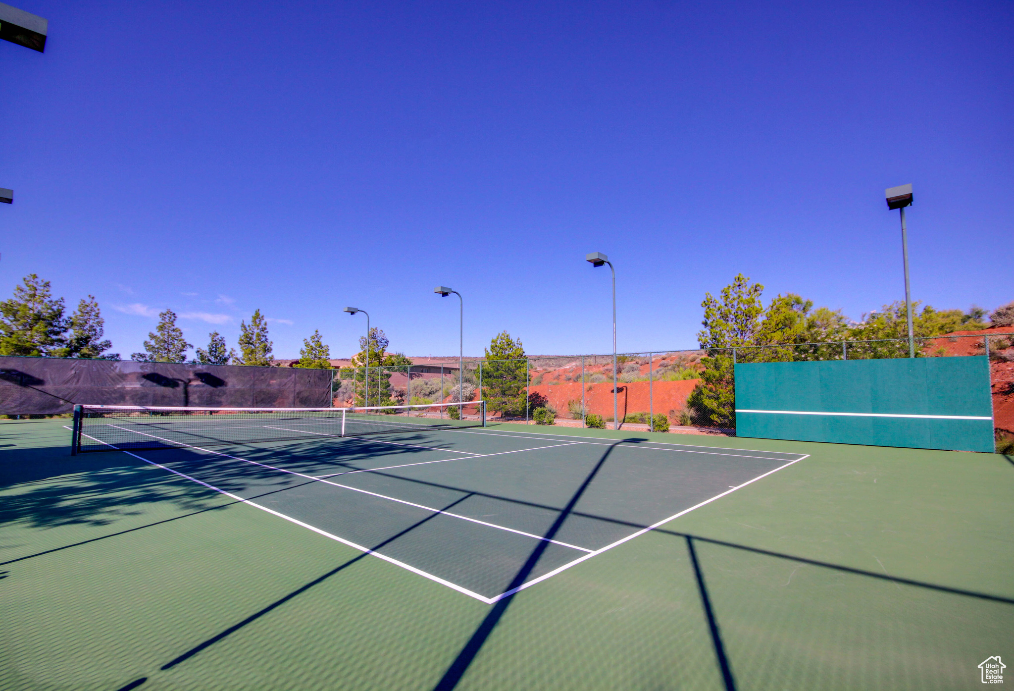 View of community pickle ball court