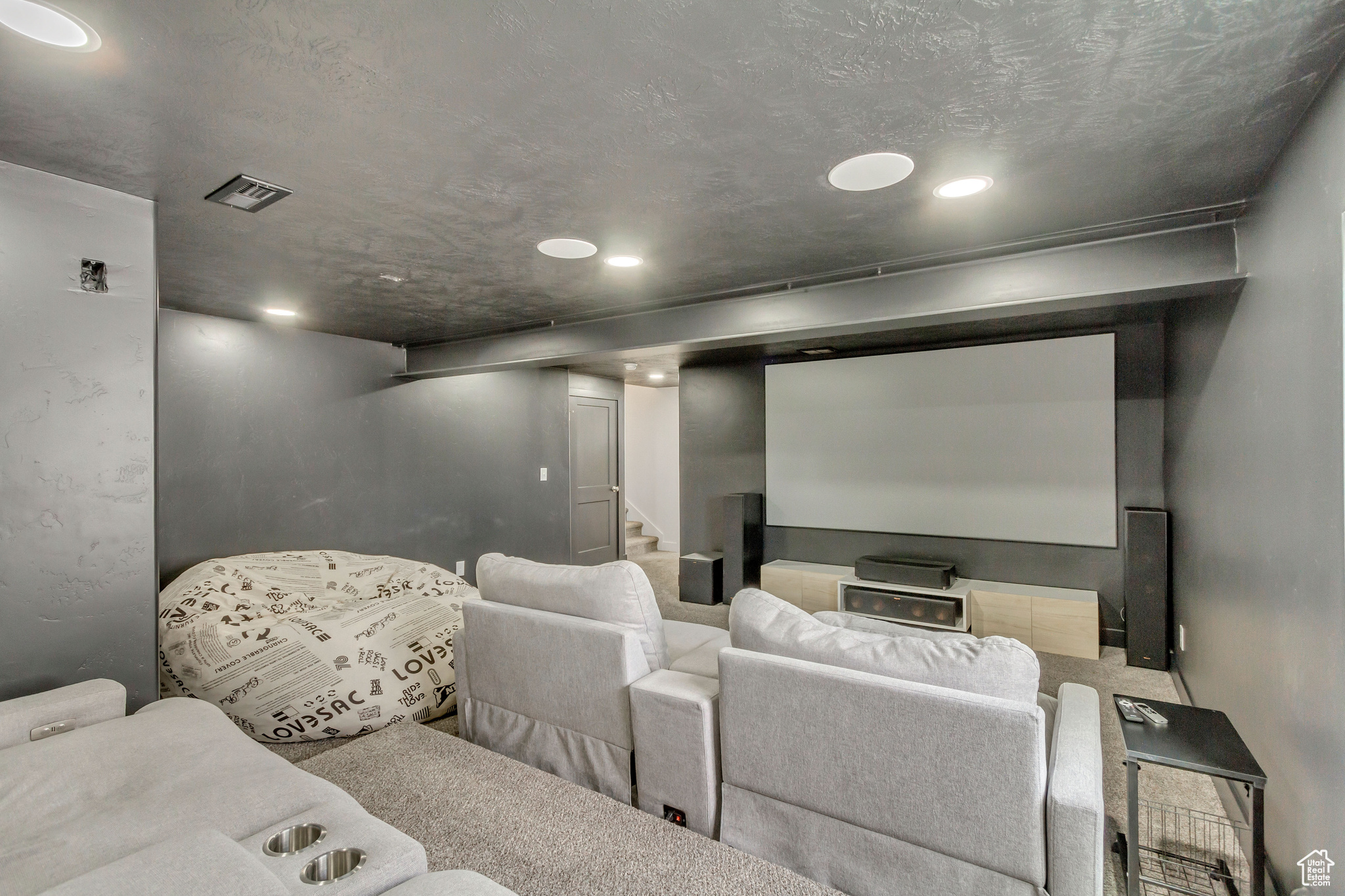 View of home theater room