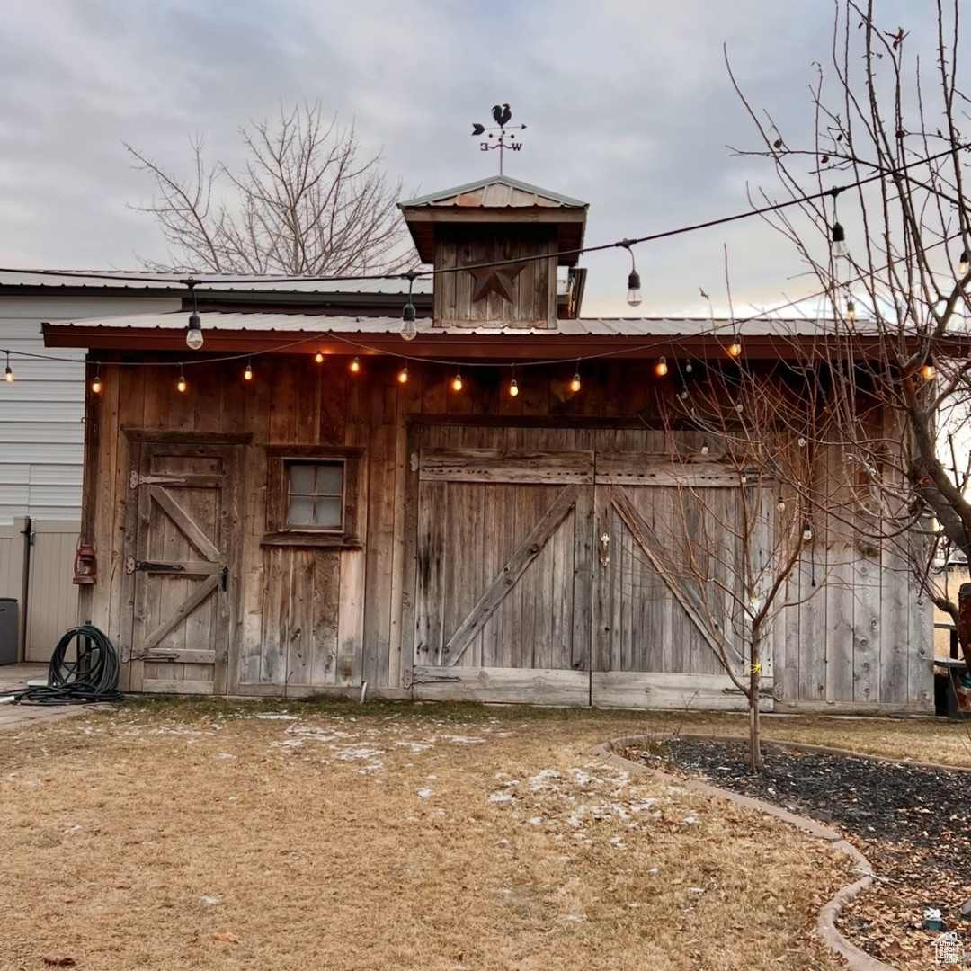 View of outbuilding