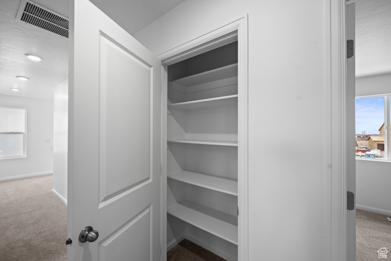 View of upstairs linen closet