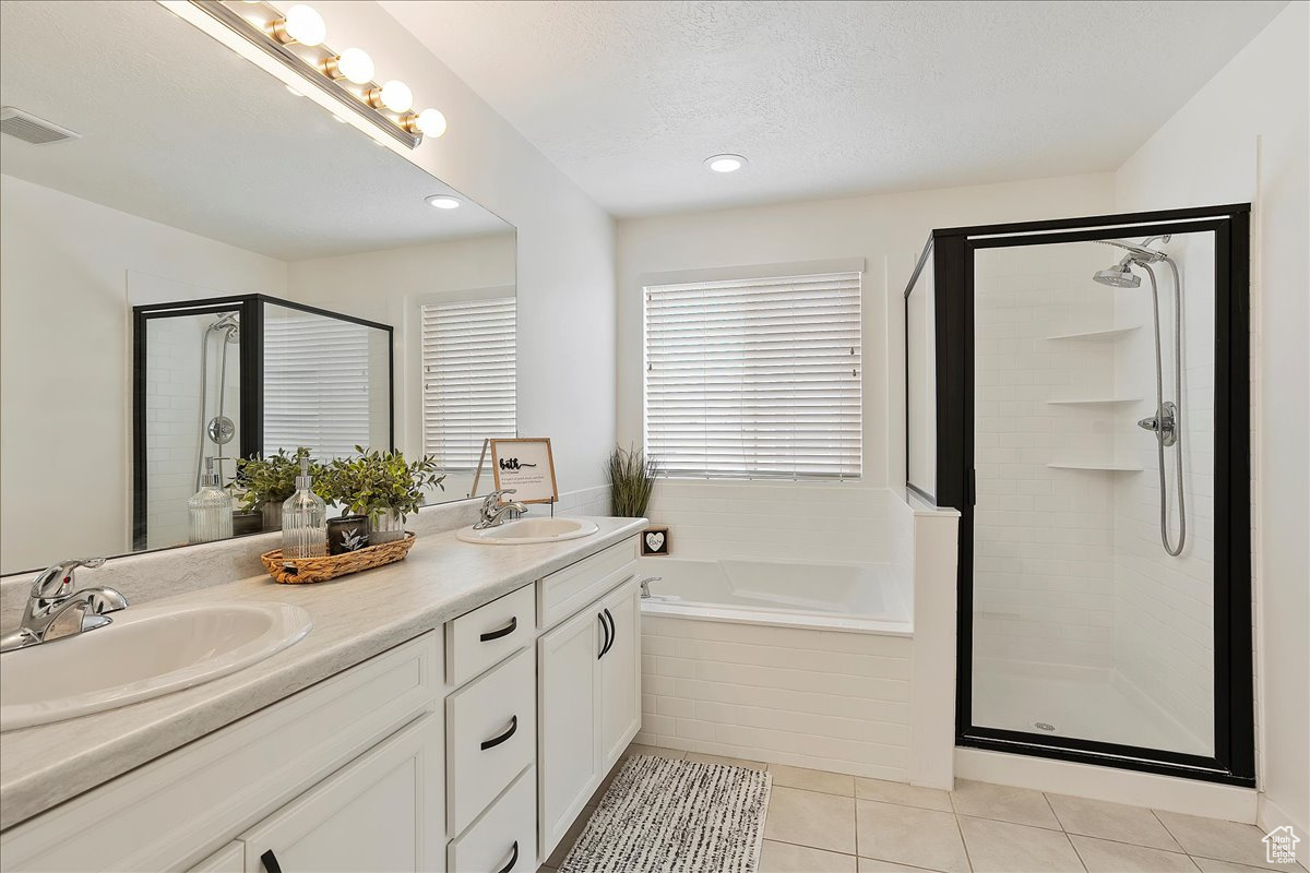 Ensuite with Shower and separate garden tub.