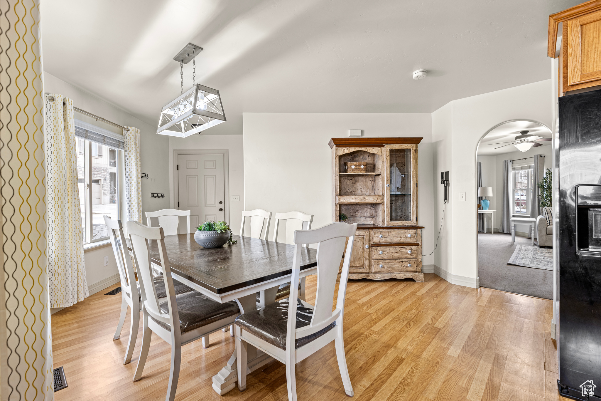 Dining room featuring light hardwood / wood-style flooring