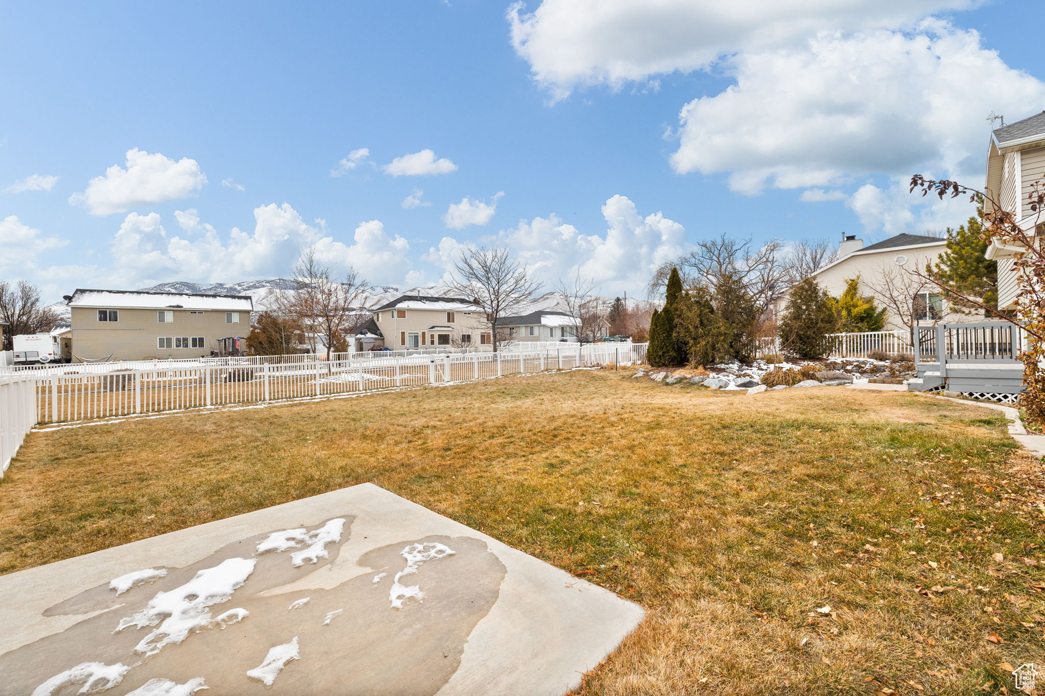 View of yard with a patio area