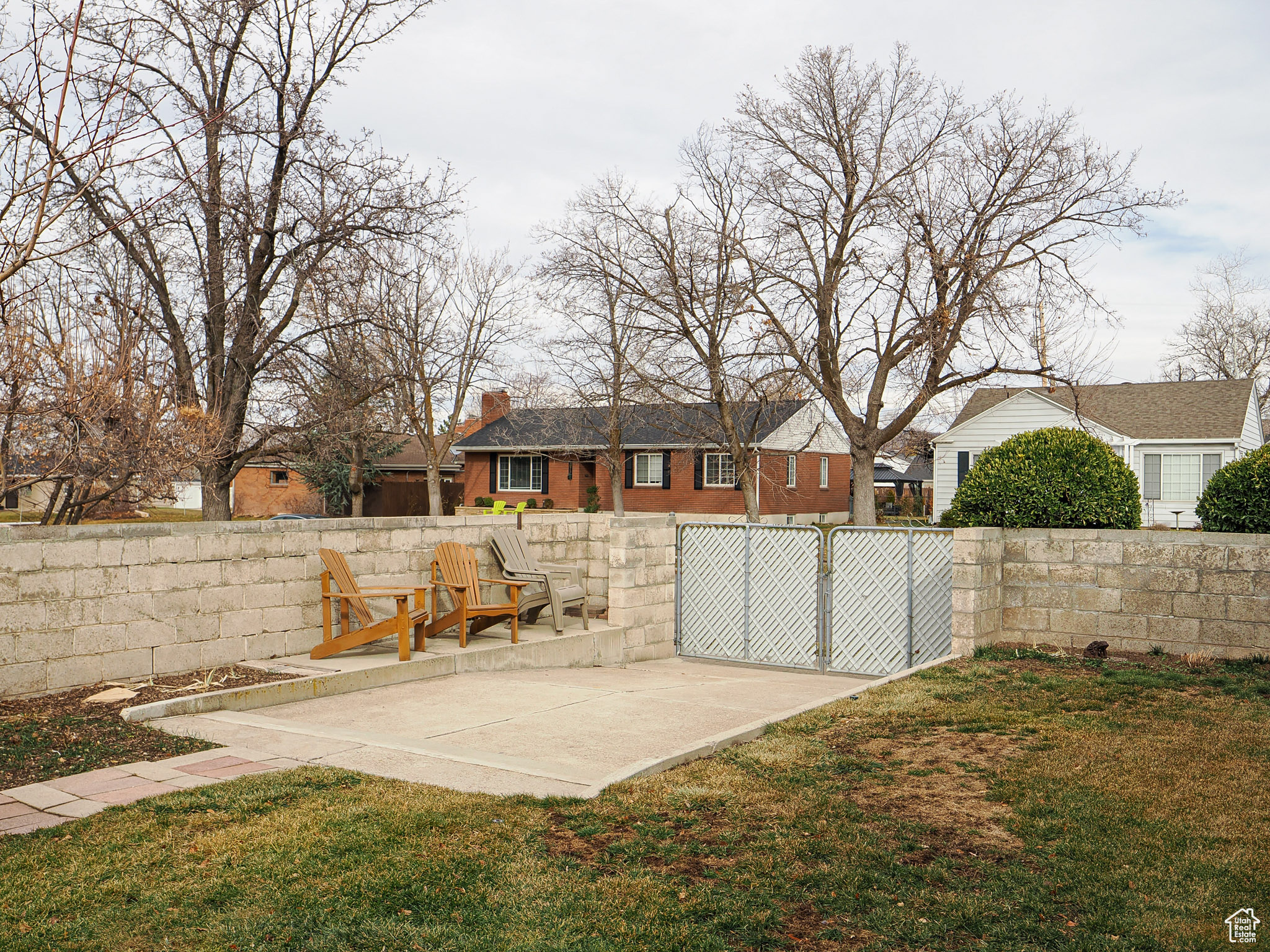 View of yard with a patio