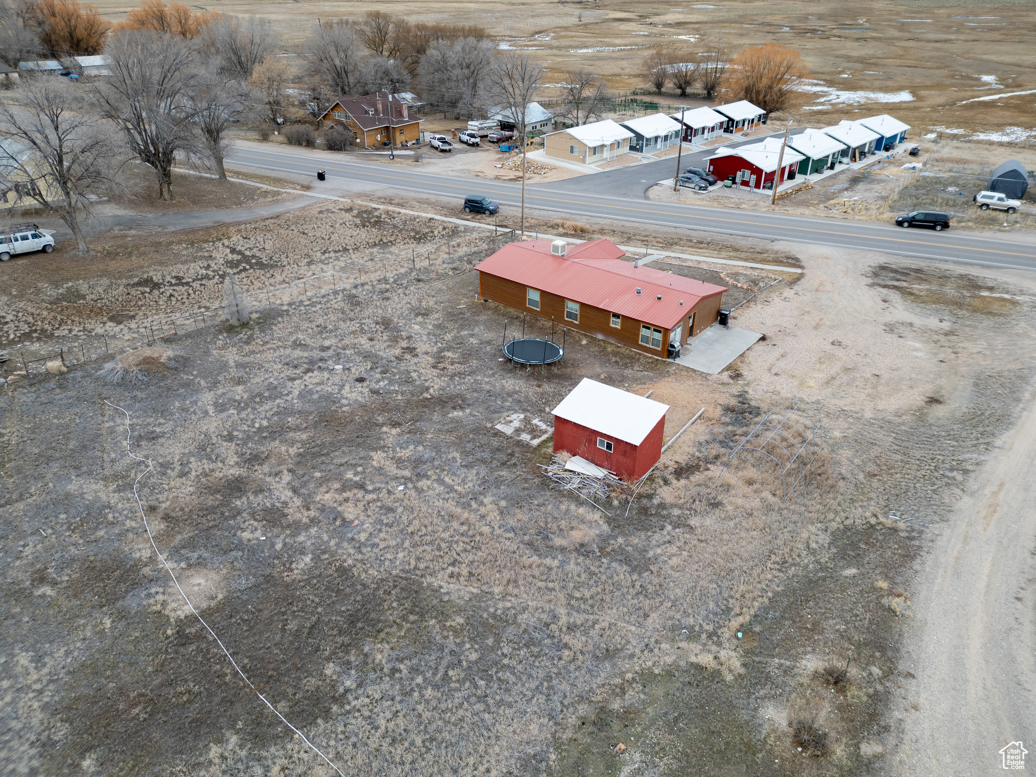 Birds eye view of property