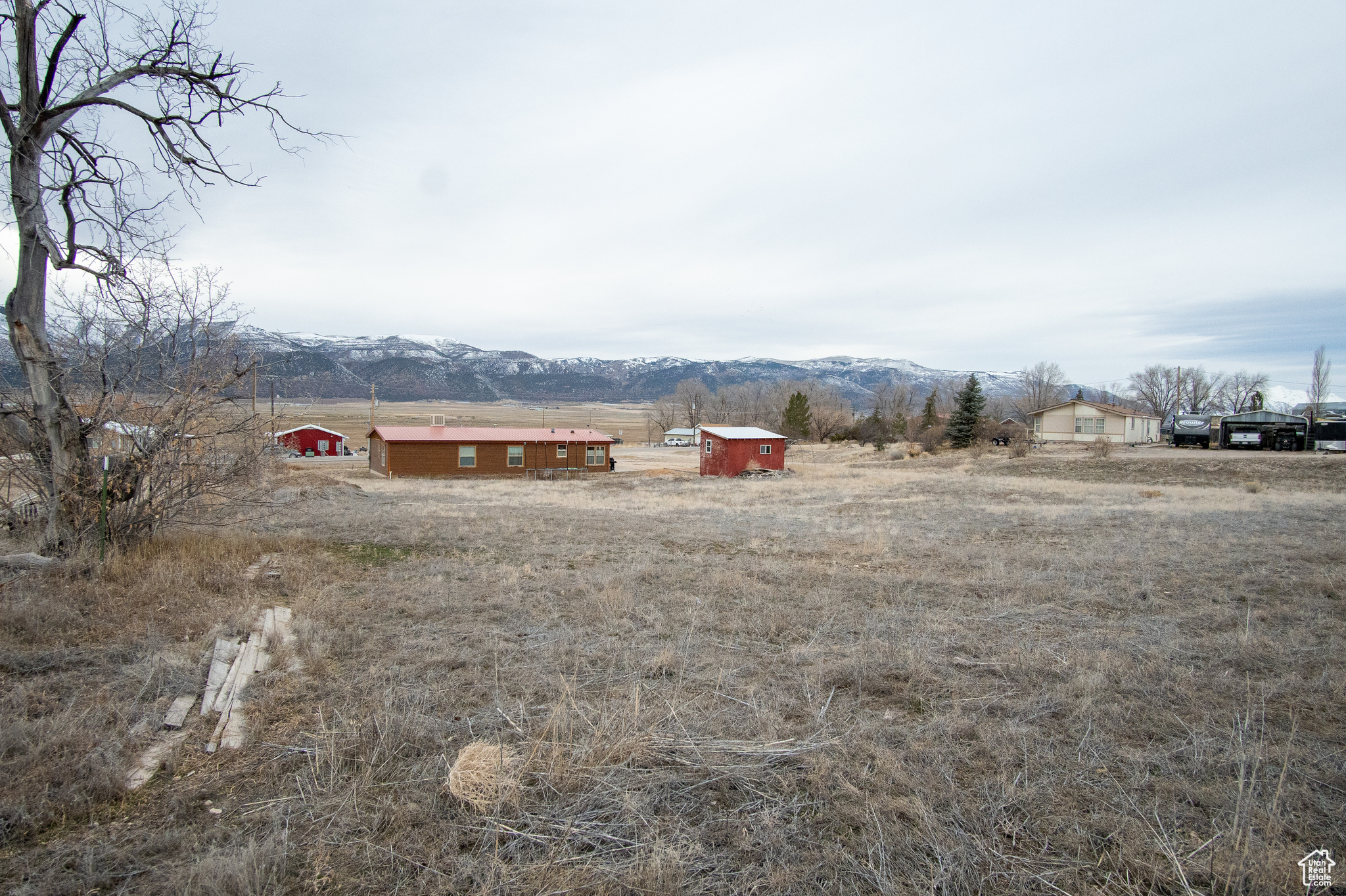 View of yard featuring a mountain view and a rural view