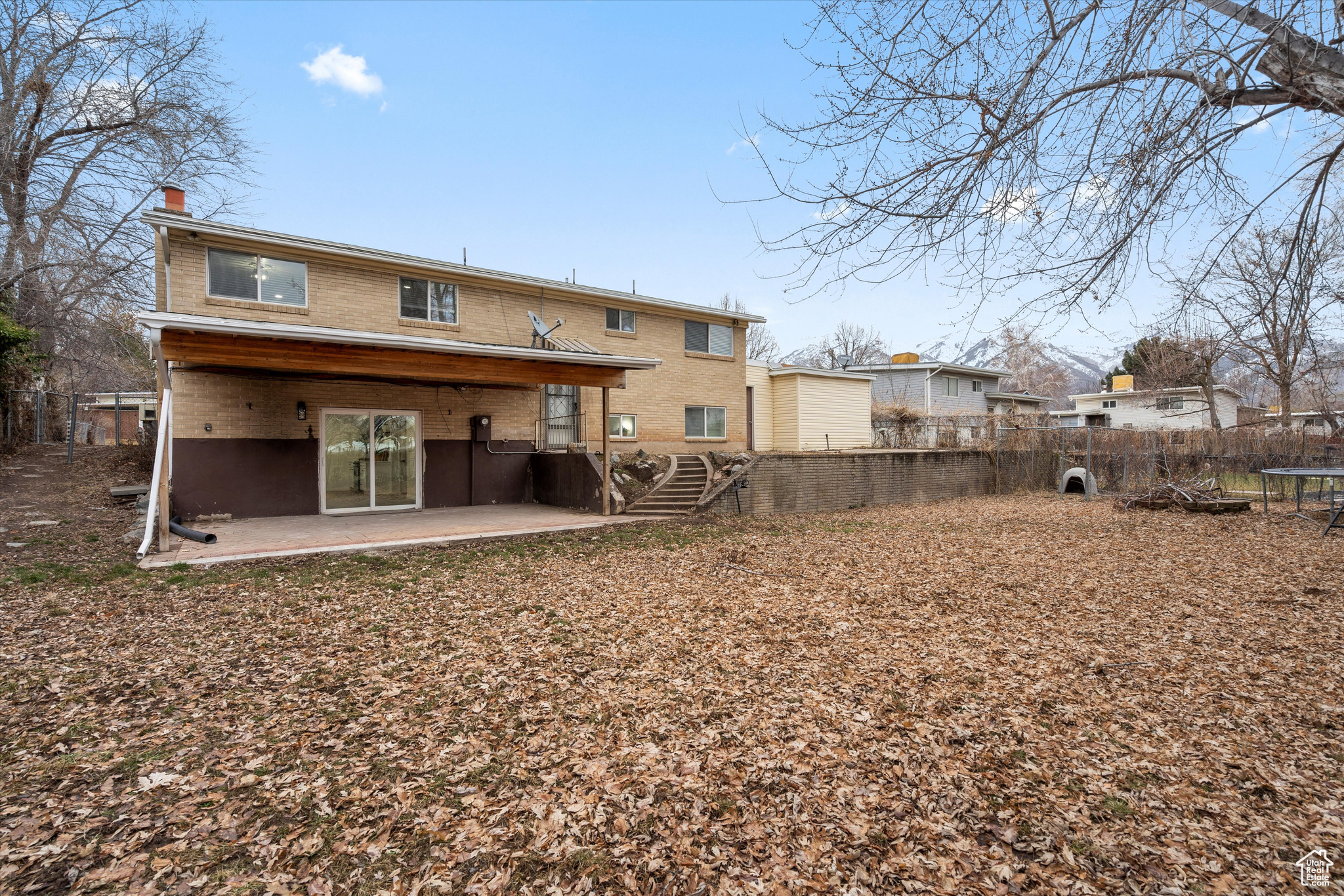 Back of property featuring a patio