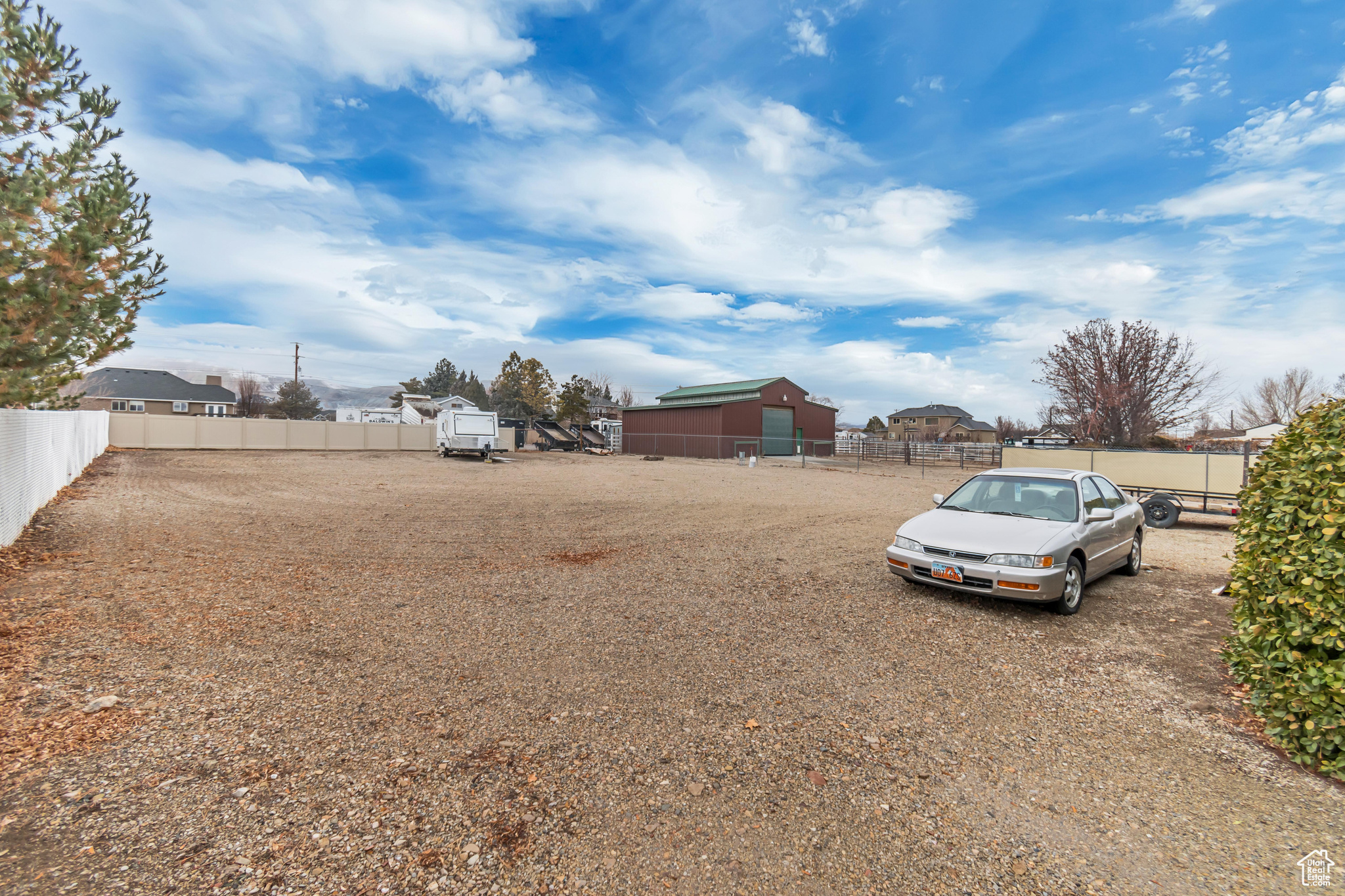 View of back yard