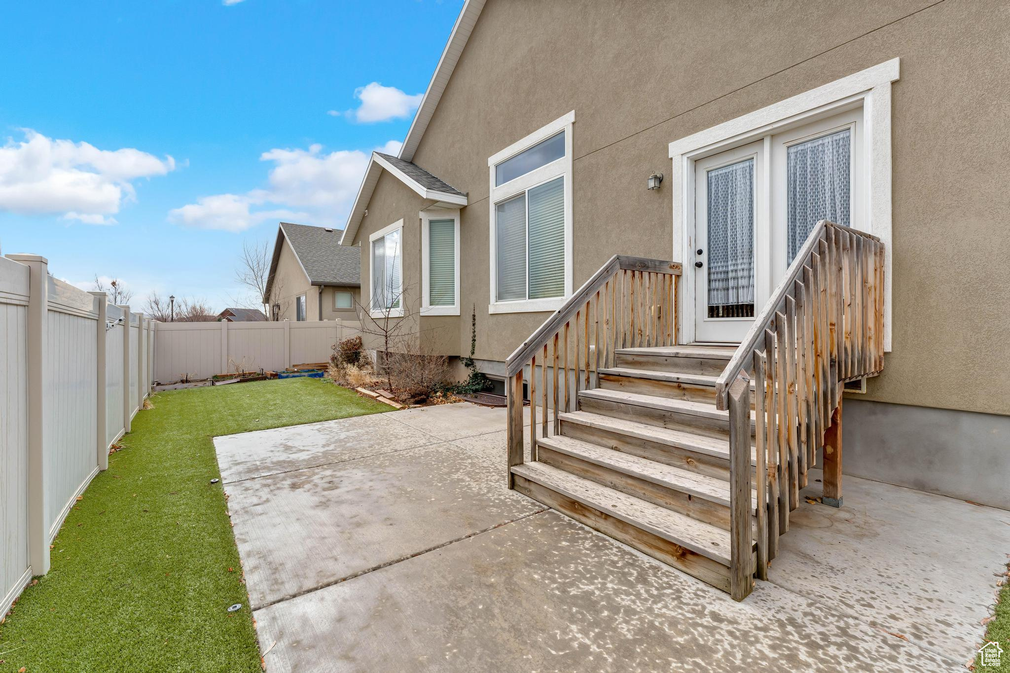 Large patio