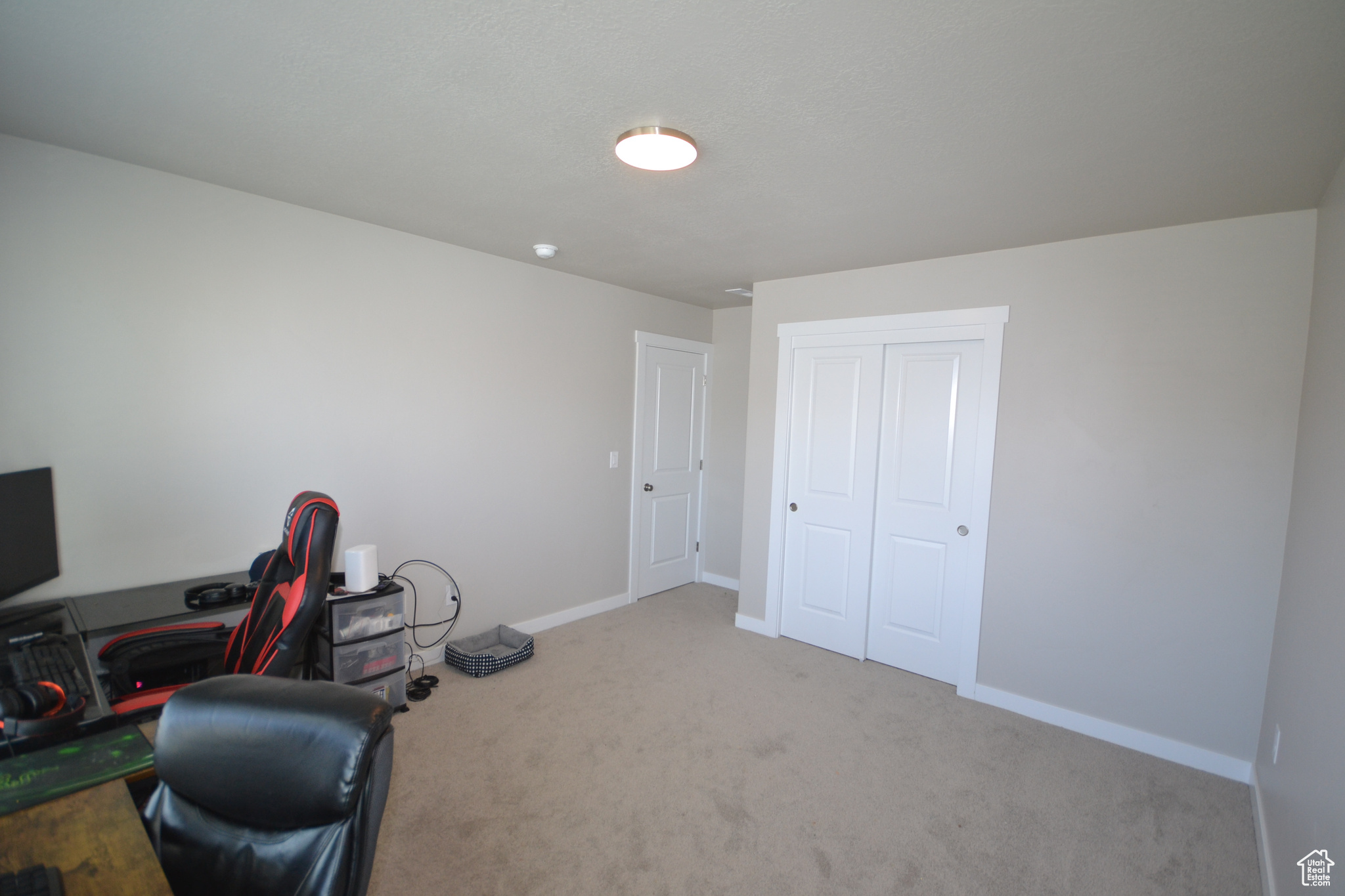 View of carpeted office space