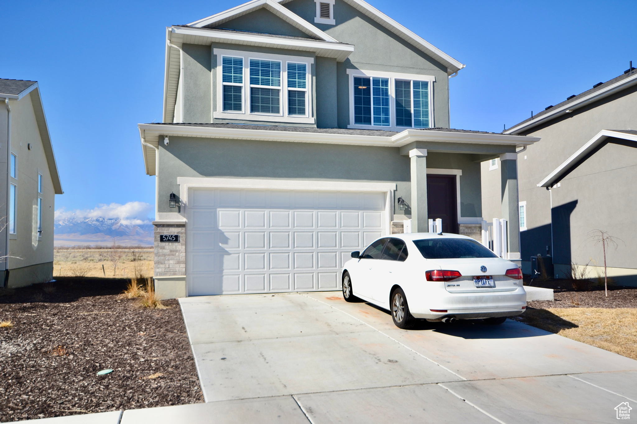 Front facade featuring a garage