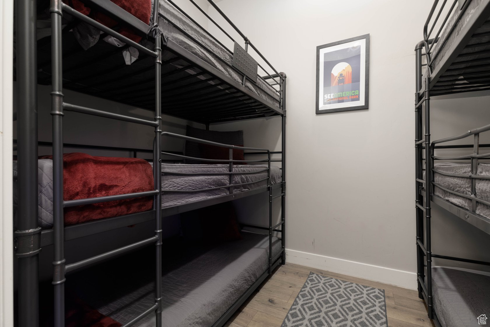 Bedroom featuring light wood-type flooring