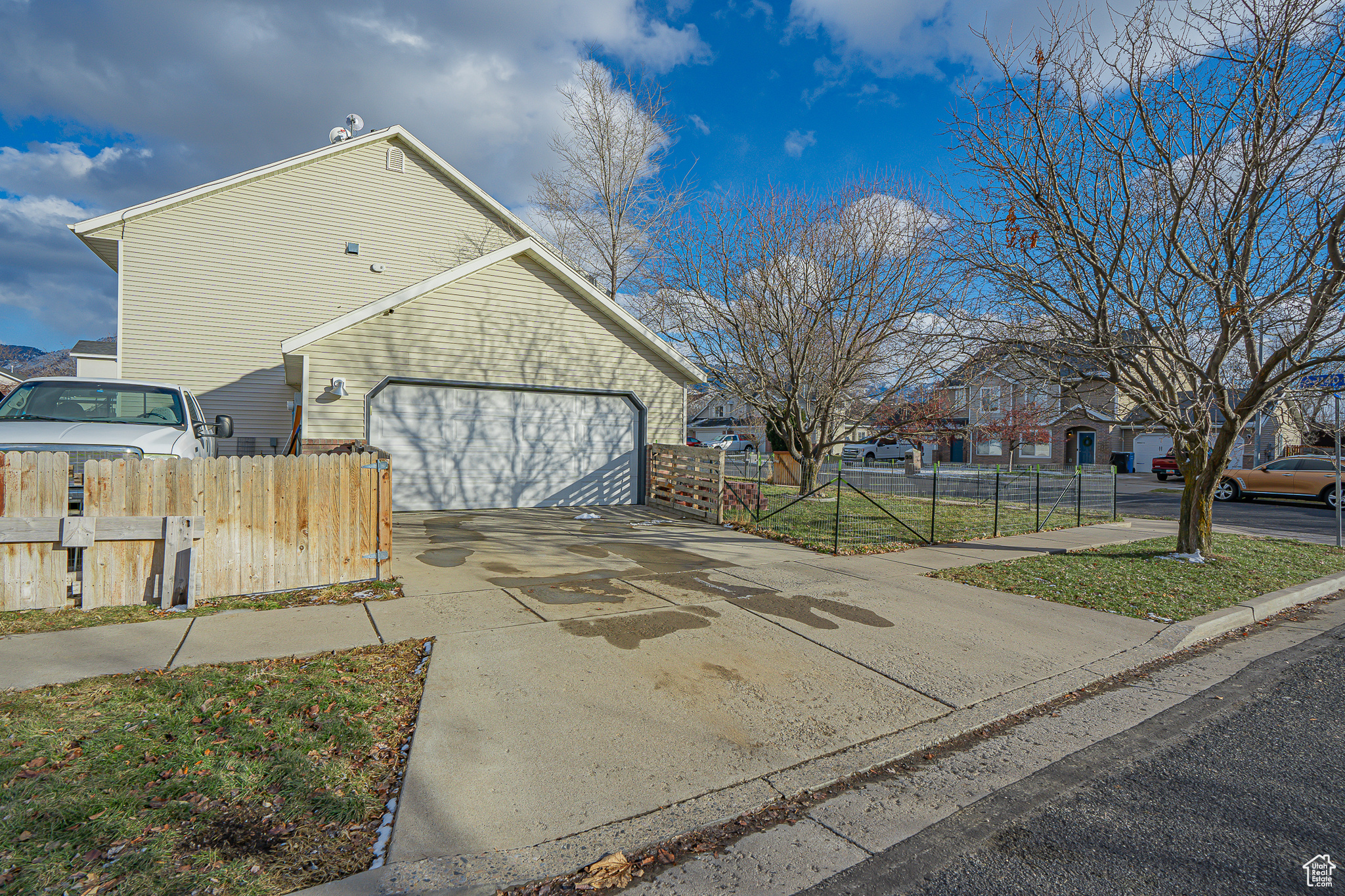 2 Car Garage and Driveway
