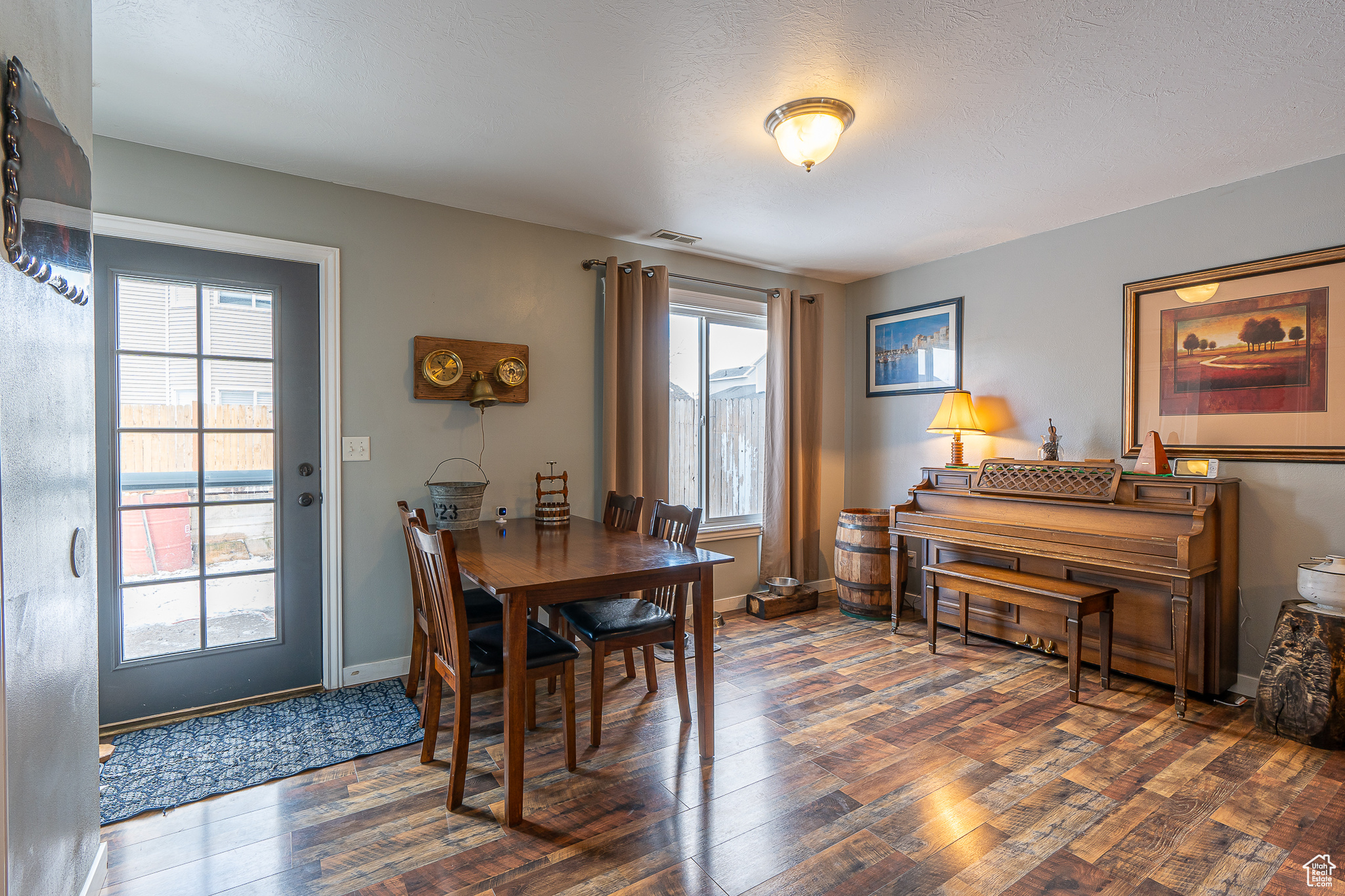 Dining Room with door to backyard