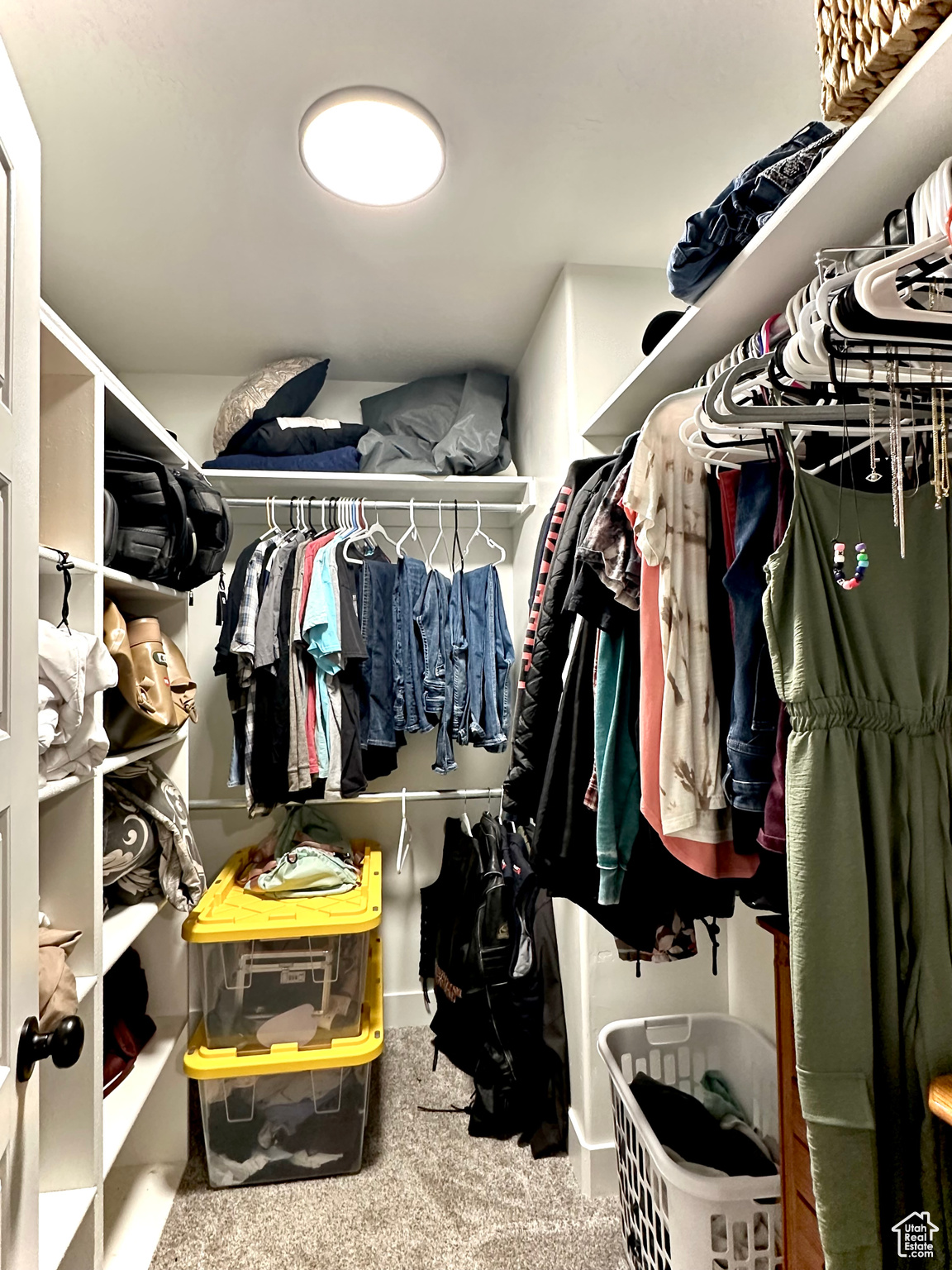 Master bedroom walk in closet