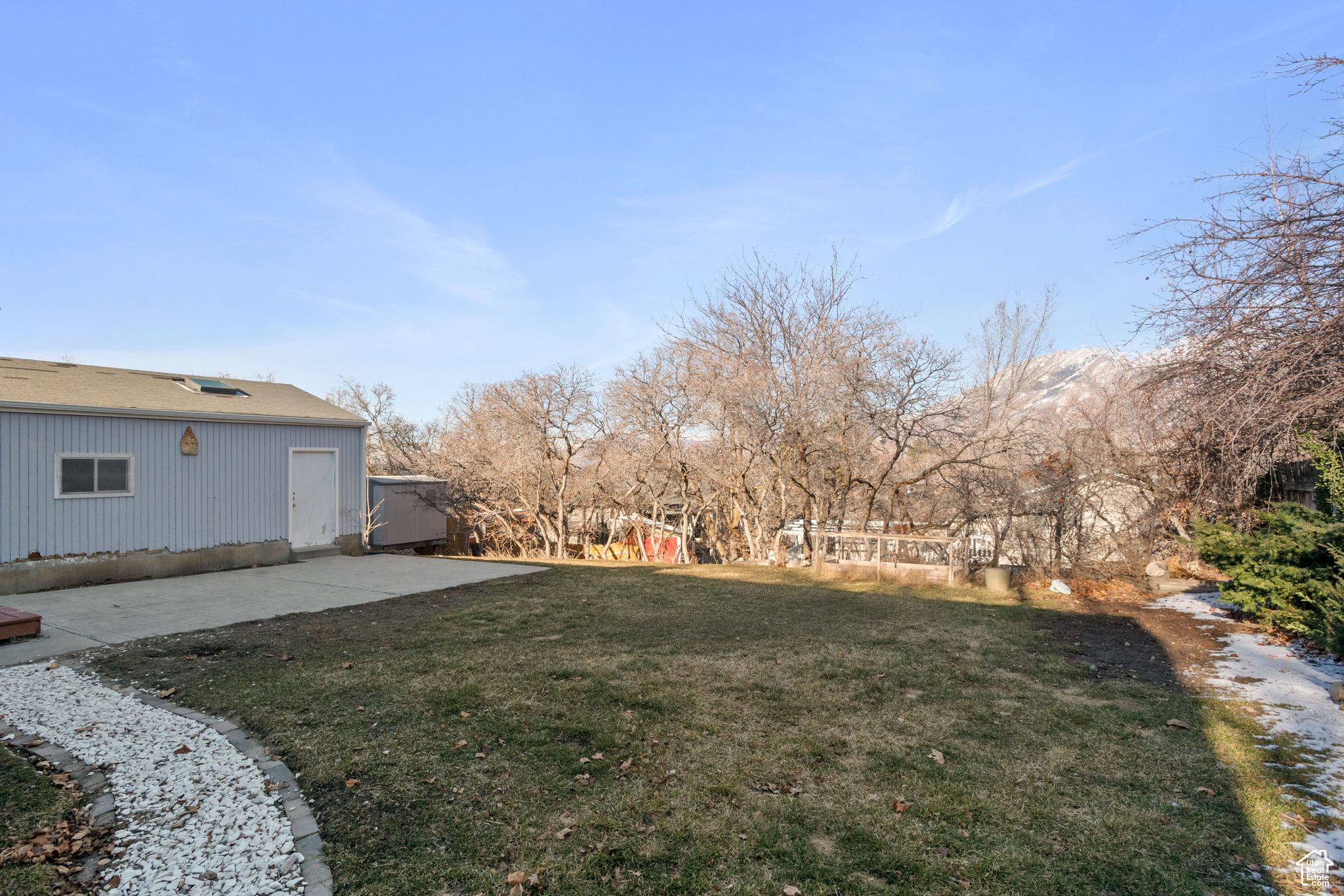 View of yard with a patio area