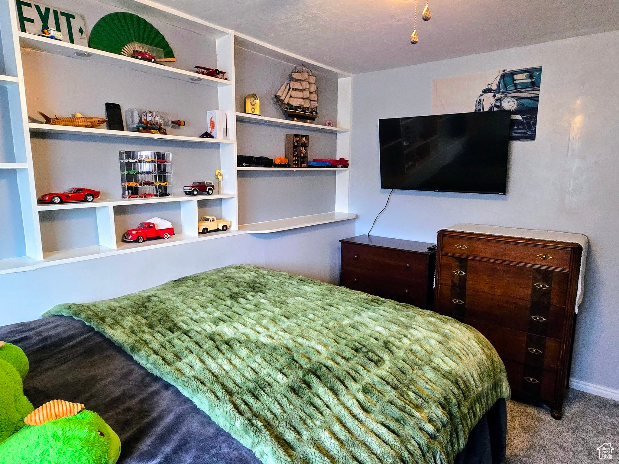 Bedroom featuring carpet flooring