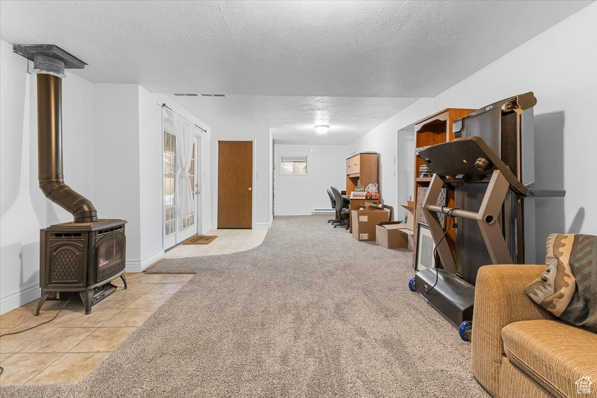 Main family room in basement
