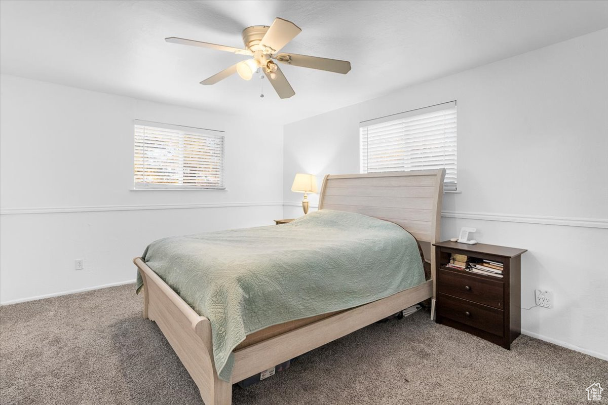 Master bedroom featuring a big walk-in closet