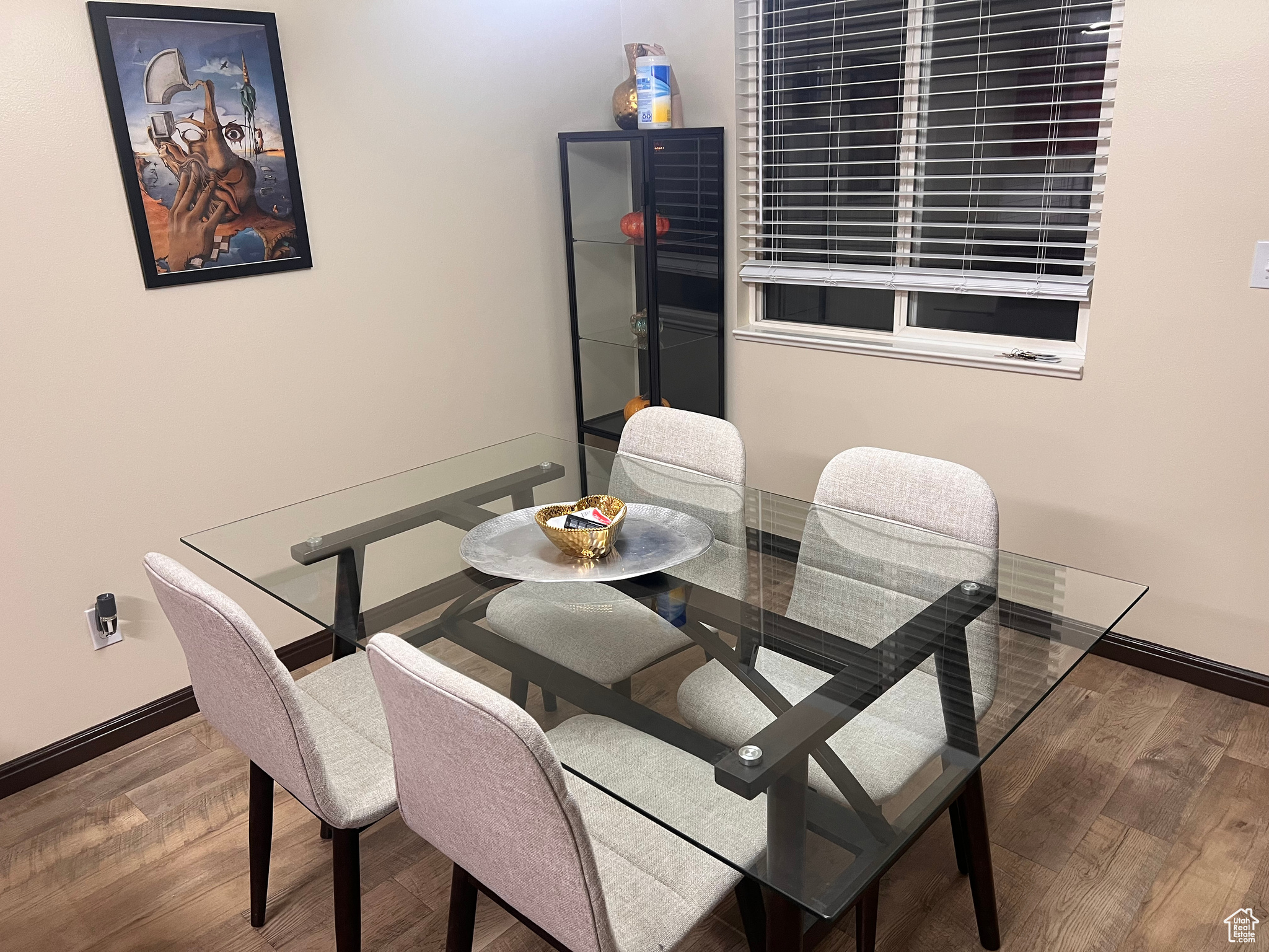 Dining space featuring wood-type flooring