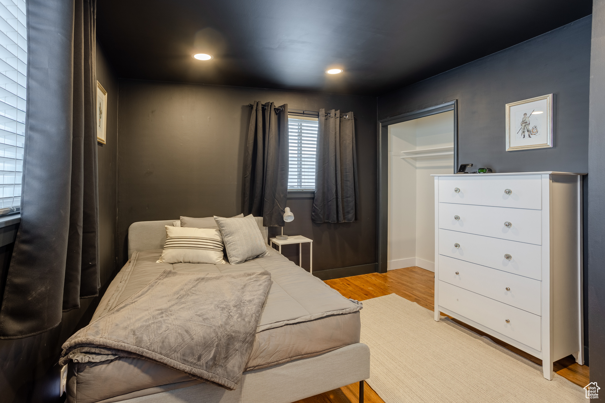 Bedroom featuring light wood-type flooring