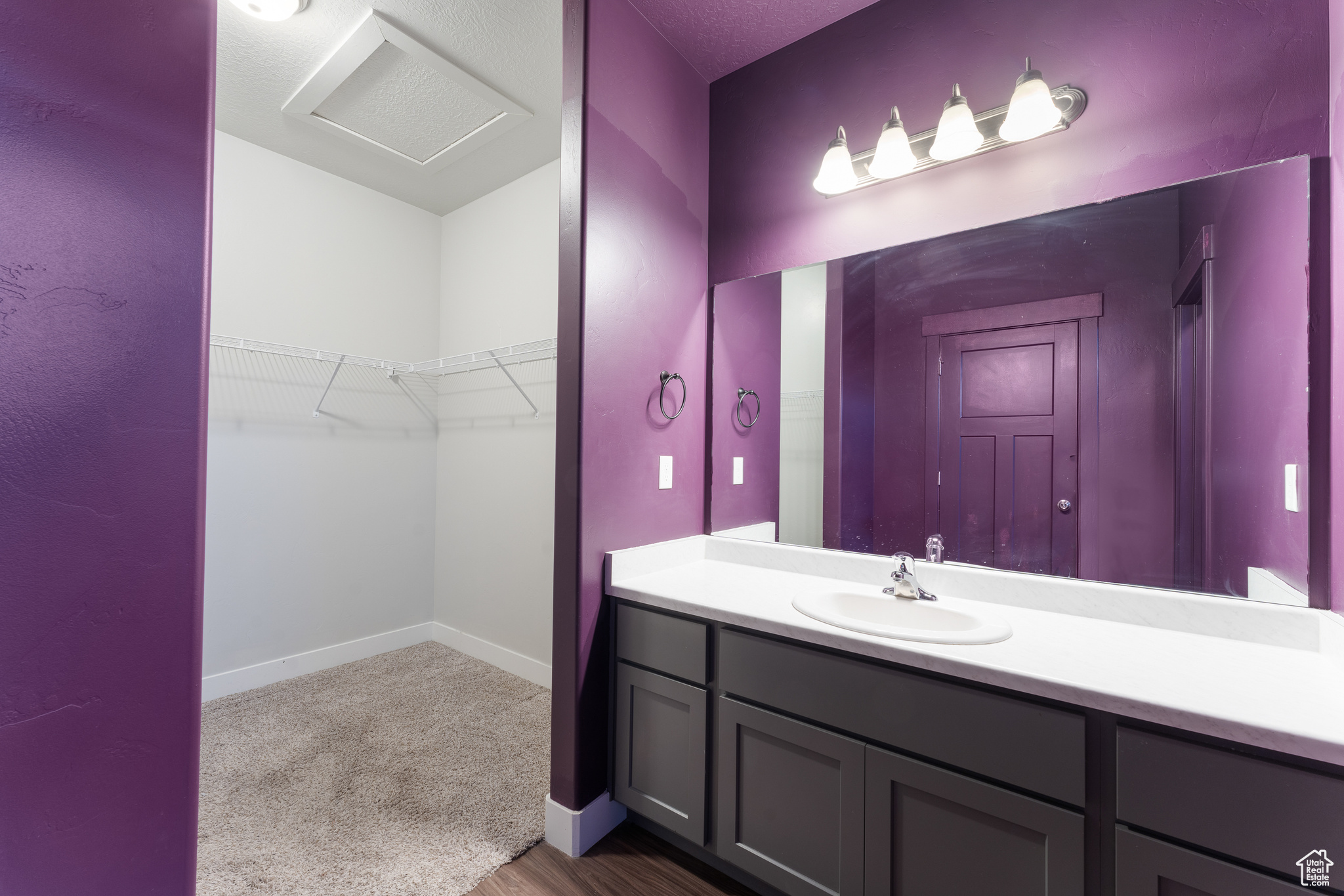 Bathroom featuring vanity