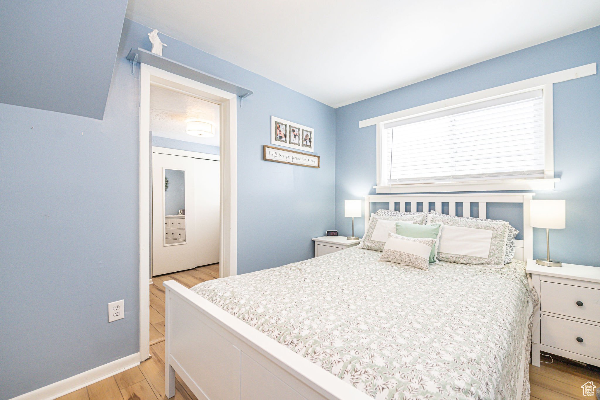 Bedroom featuring light hardwood / wood-style flooring