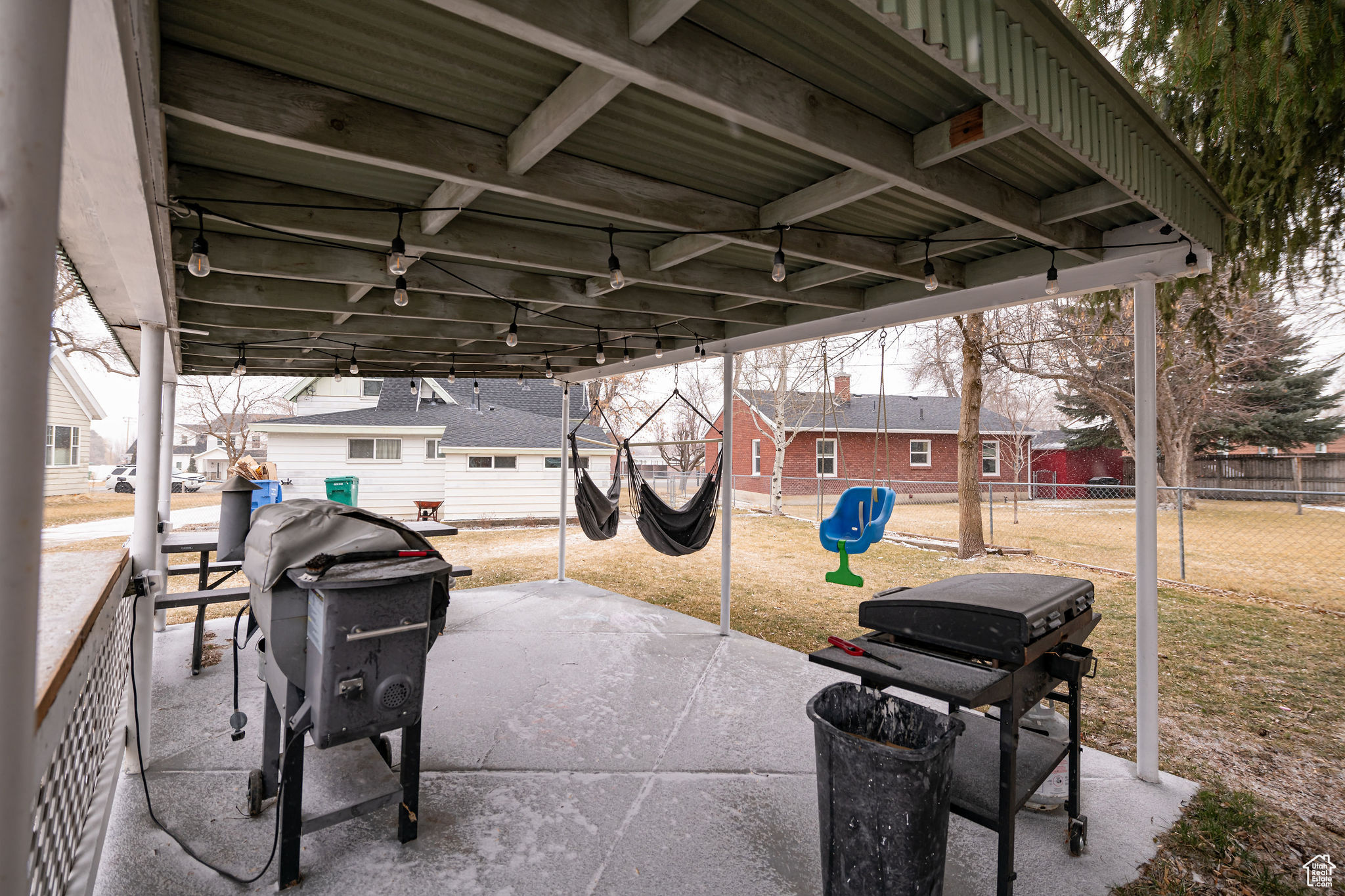 View of patio / terrace with grilling area and a playground