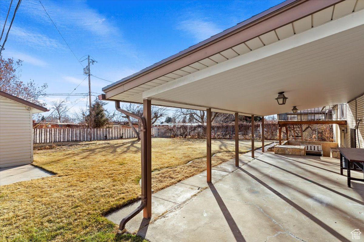 View of patio