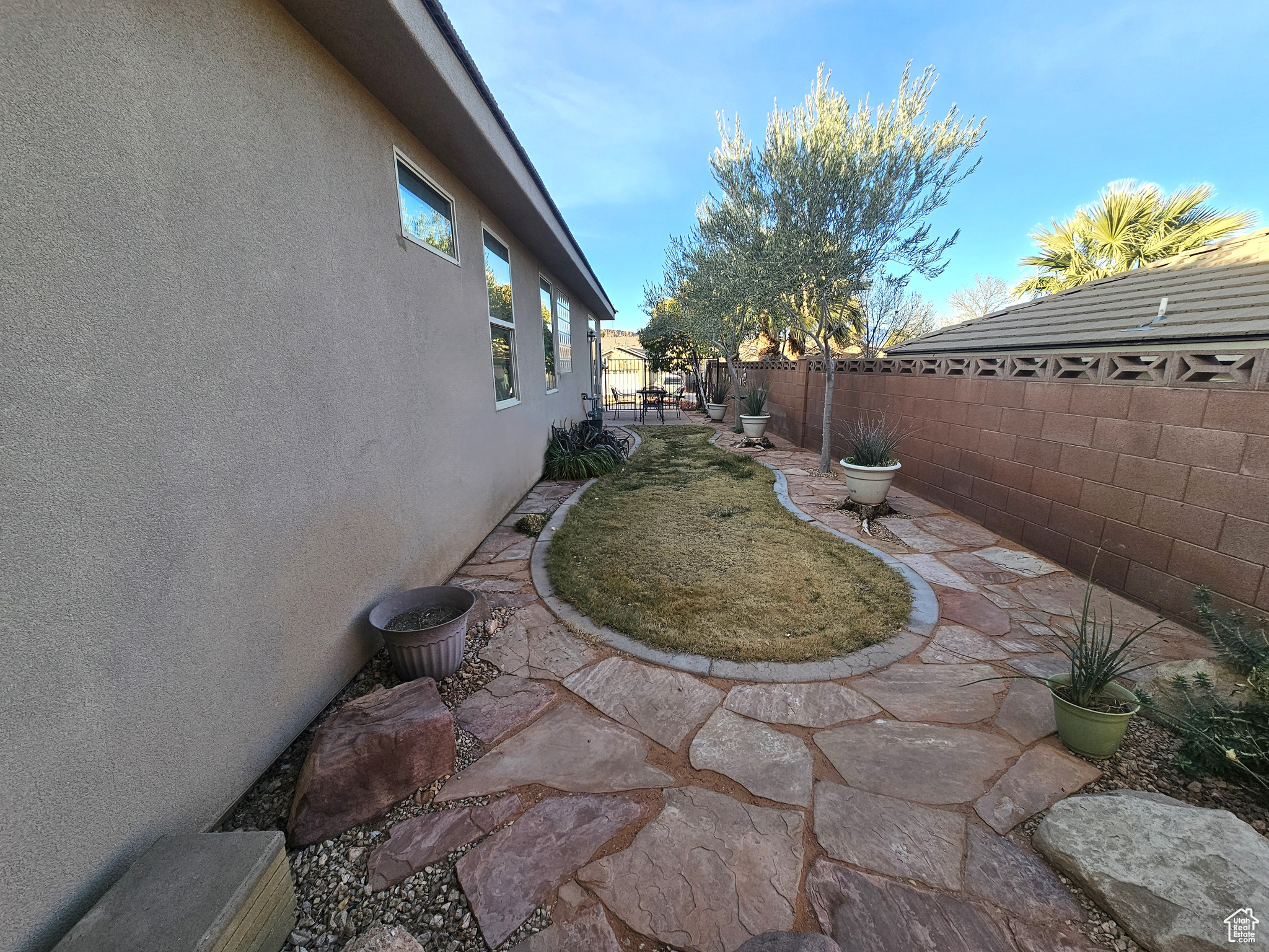 View of yard featuring a patio area