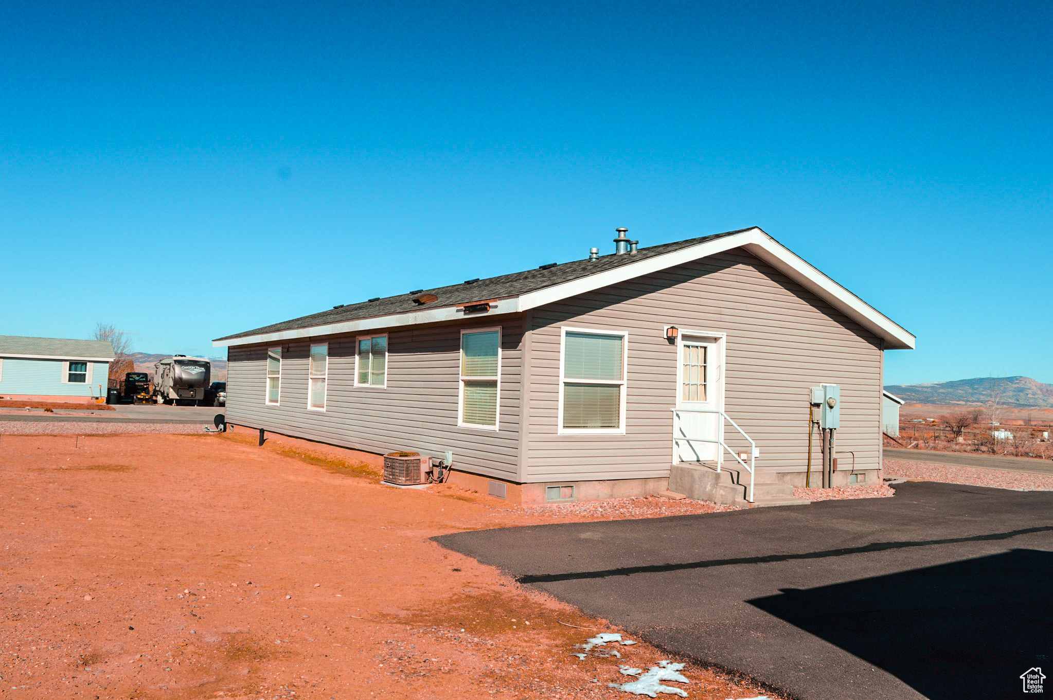Rear view of home