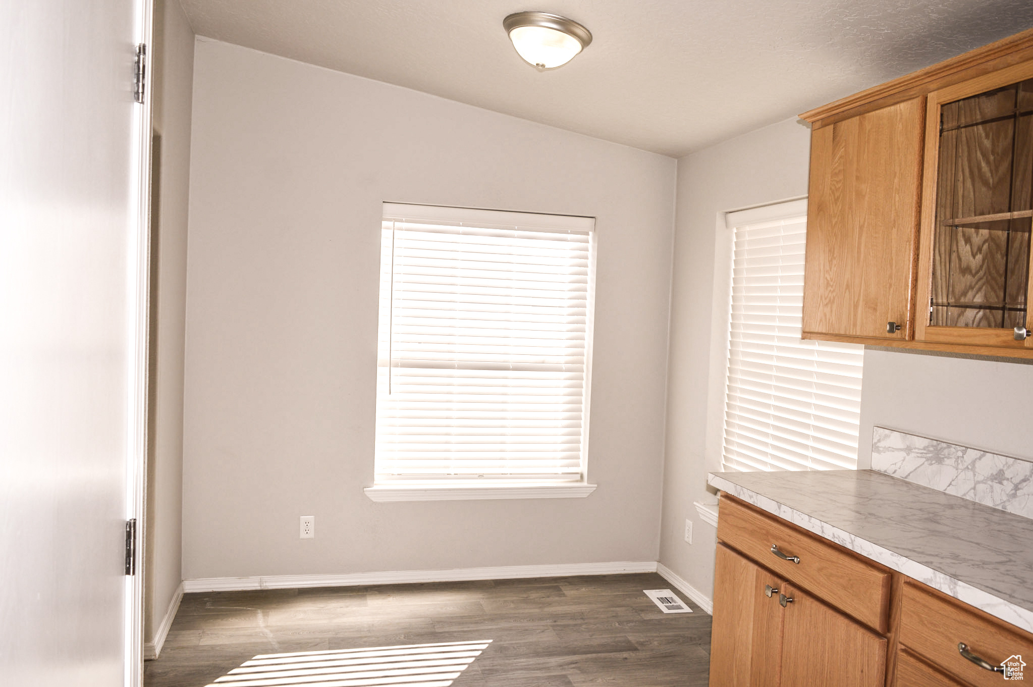 Breakfast nook by kitchen and back entry