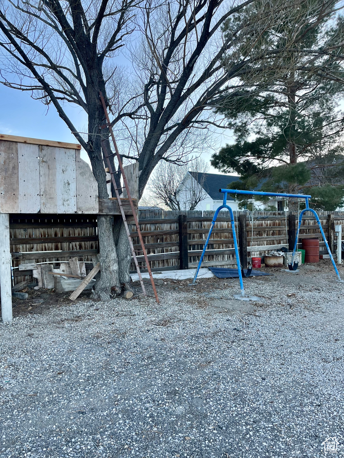 View of yard featuring a playground