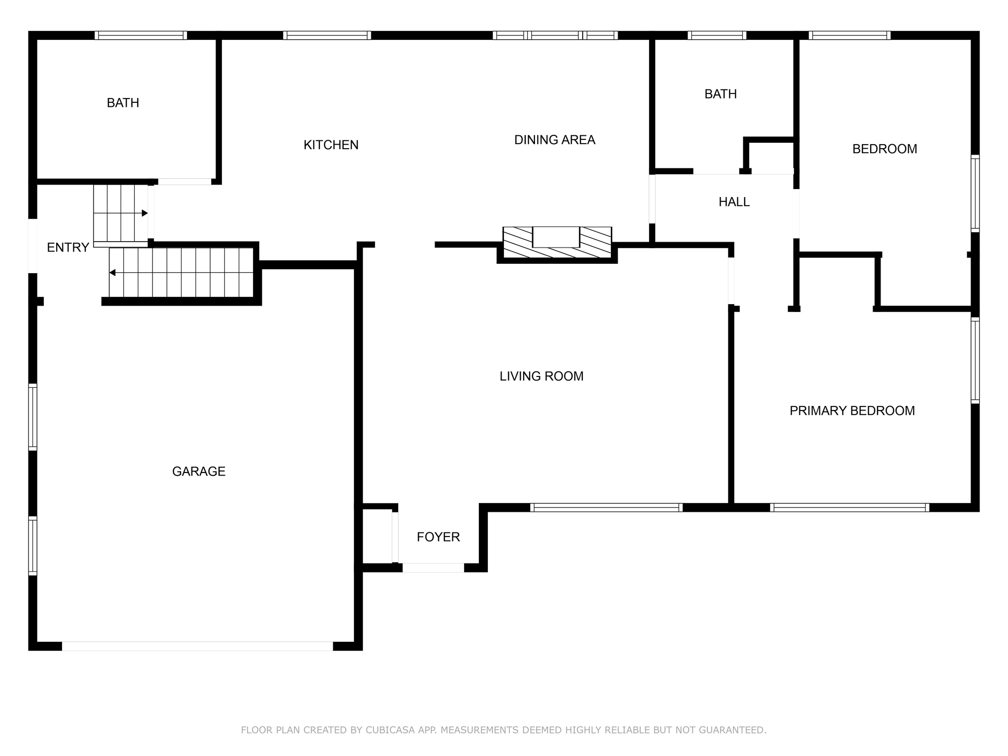 floor plan-main level-given as estimate only