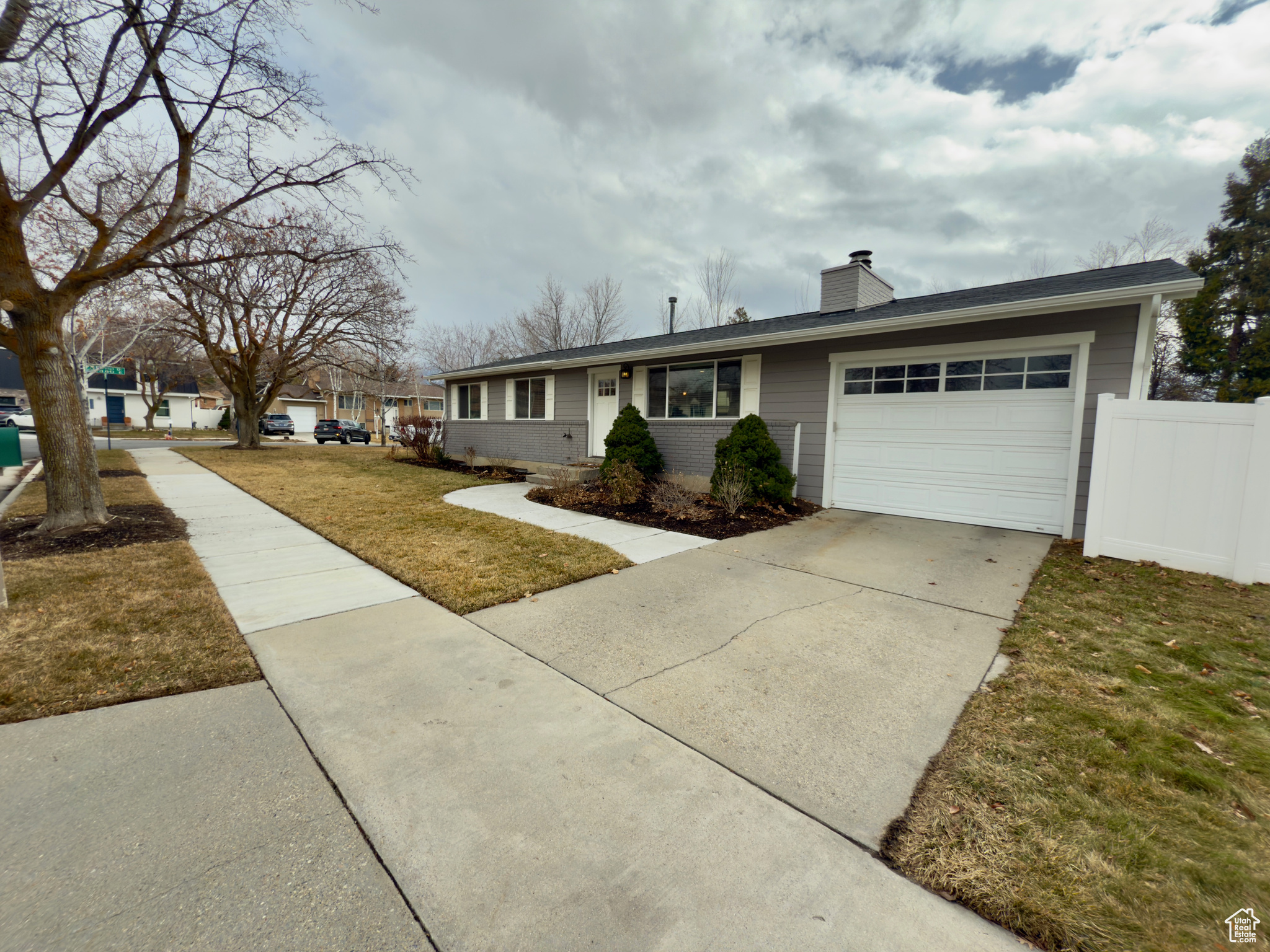 Home and front yard area