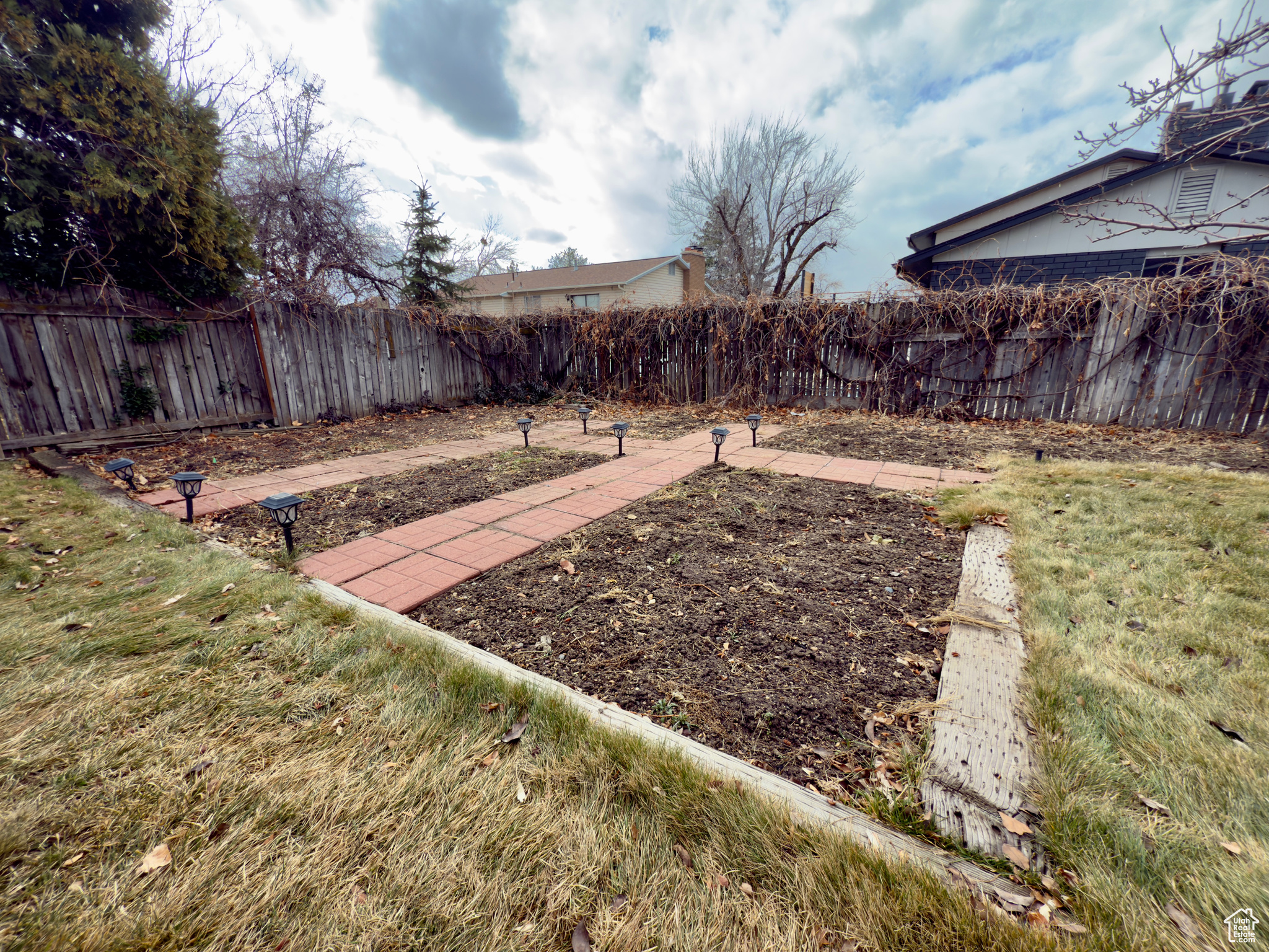 View of large garden area