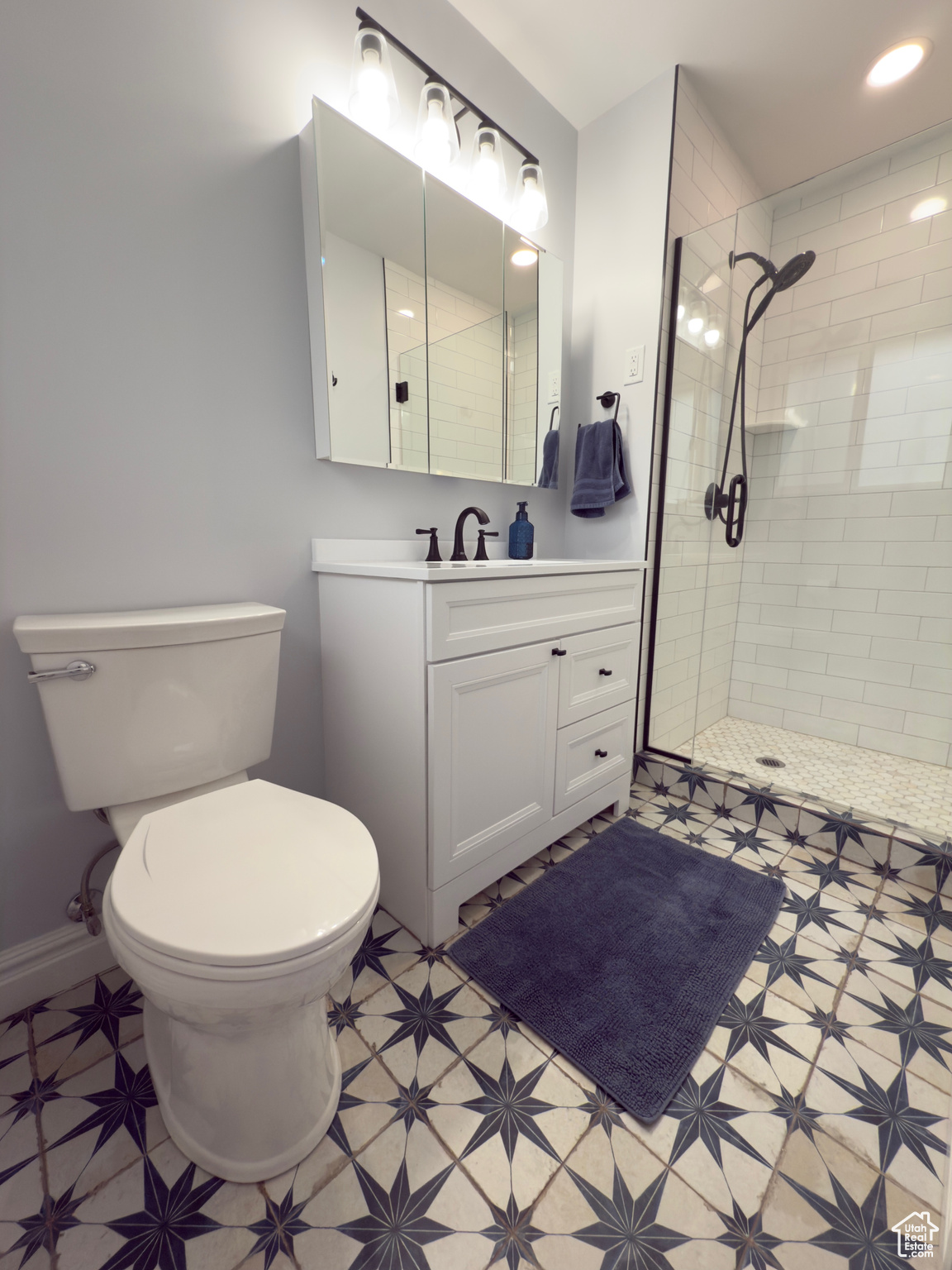 Beautifully remodeled master bathroom