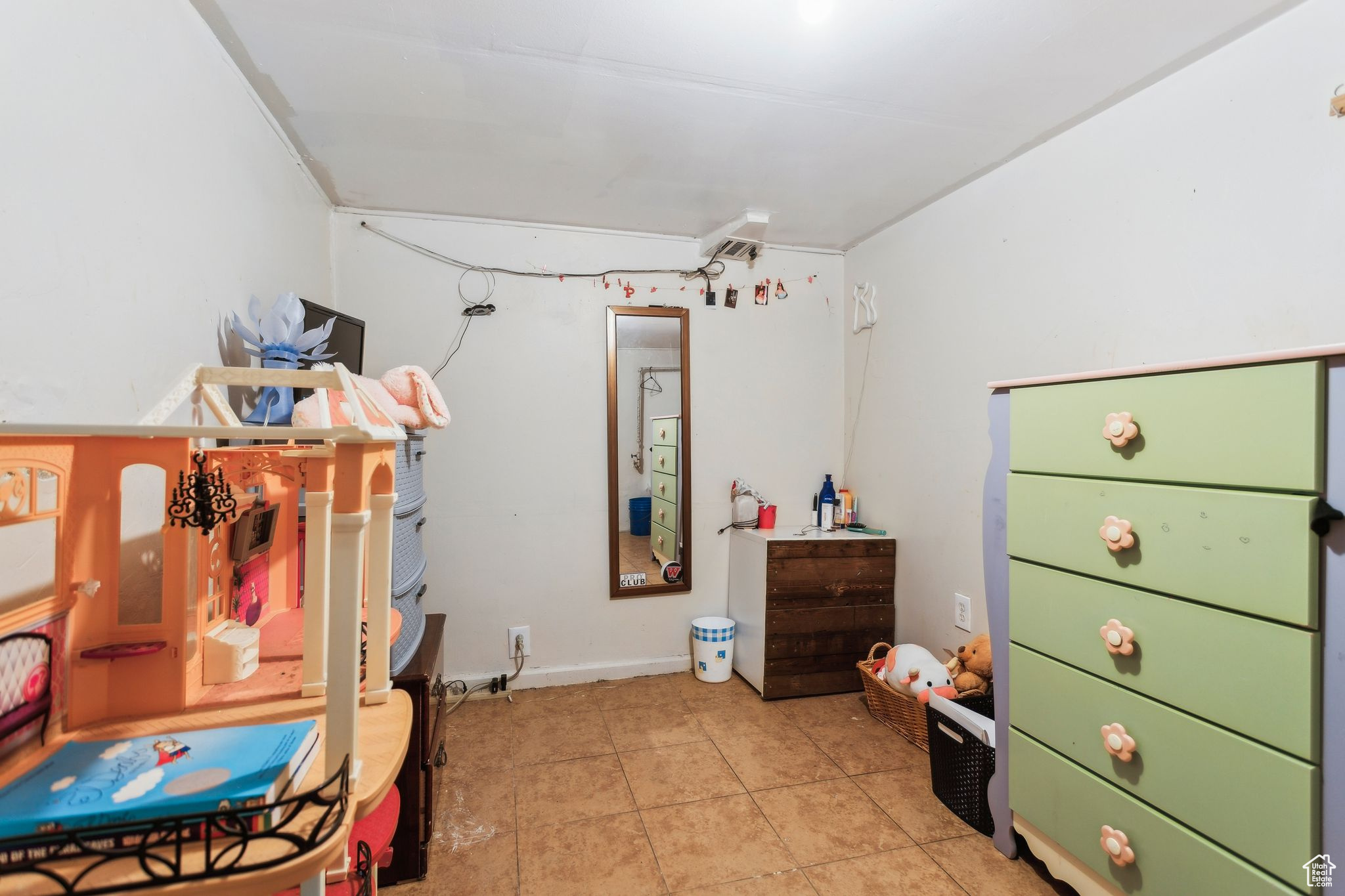 View of tiled bedroom
